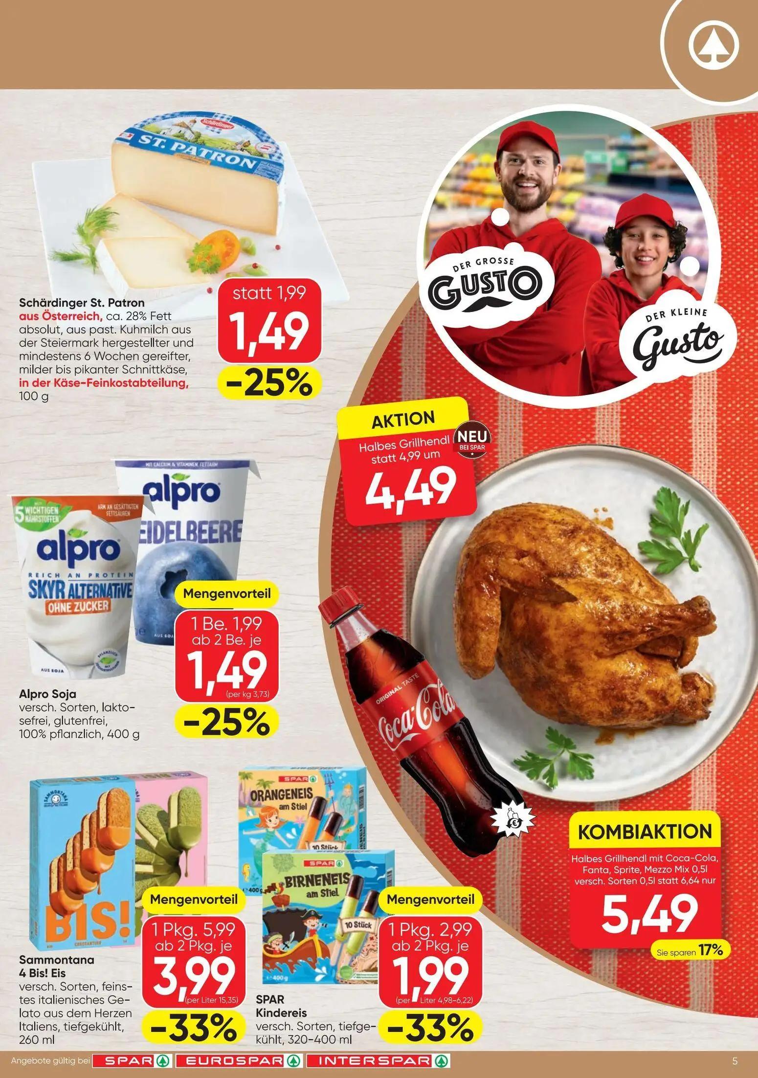 Spar Prospekt, Seite 5 von 12 — Sammontana 4 Bis! Eis