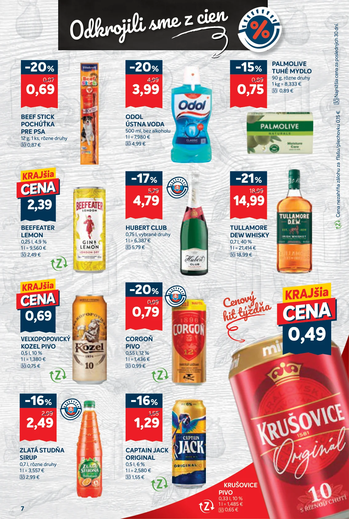 Kraj leták, strana 13 z 16 — TULLAMORE DEW WHISKY, ODOL ÚSTNA VODA, HUBERT CLUB