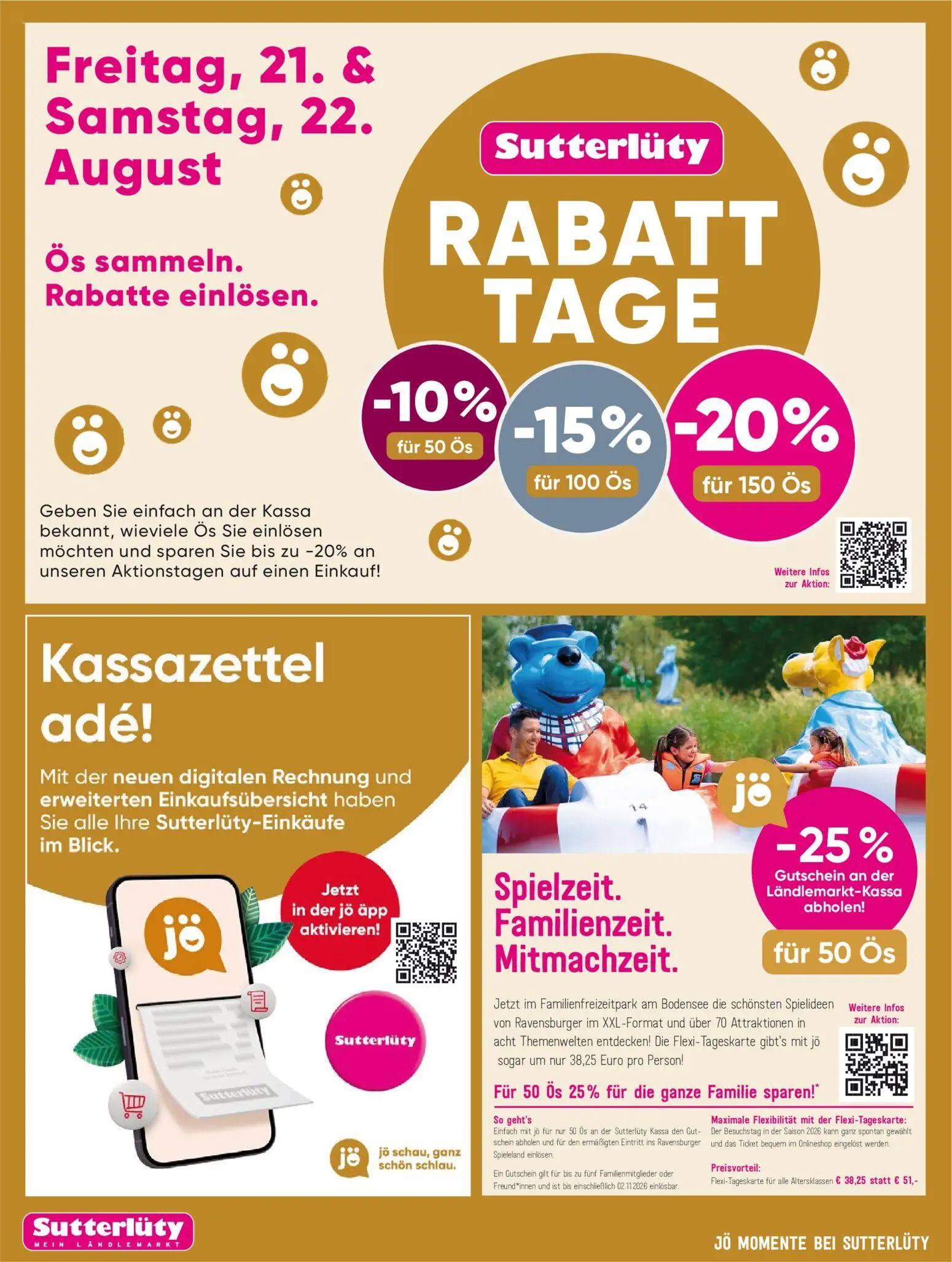 Sutterlüty Prospekt, Seite 18 von 20 — Spielzeit. Familienzeit. Mitmachzeit.