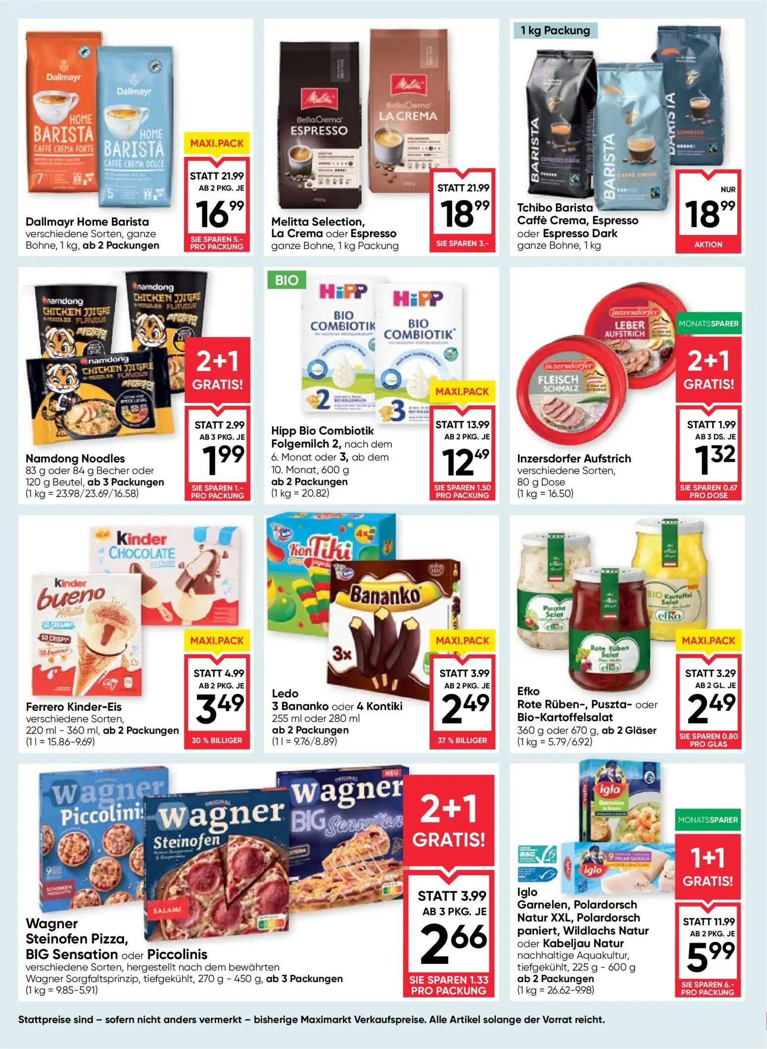 Maximarkt Prospekt, Seite 10 von 24 — Iglo Garnelen, Polardorsch Natur XXL, Polardorsch paniert, Wildlachs Natur oder Kabelj…