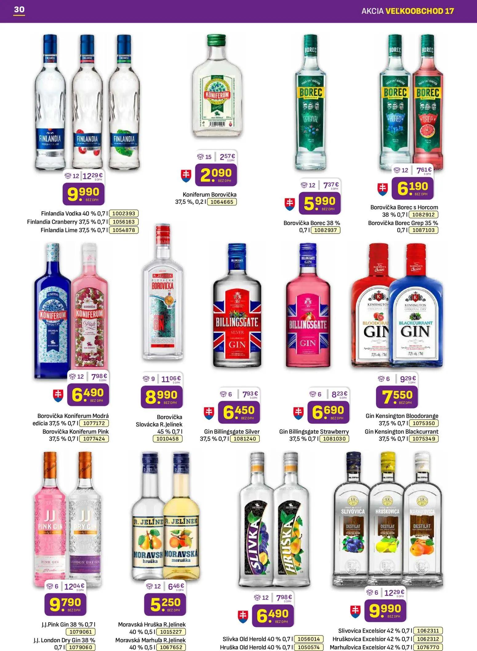 Libex leták, strana 30 z 36 — Finlandia Vodka, Finlandia Cranberry, Finlandia Lime