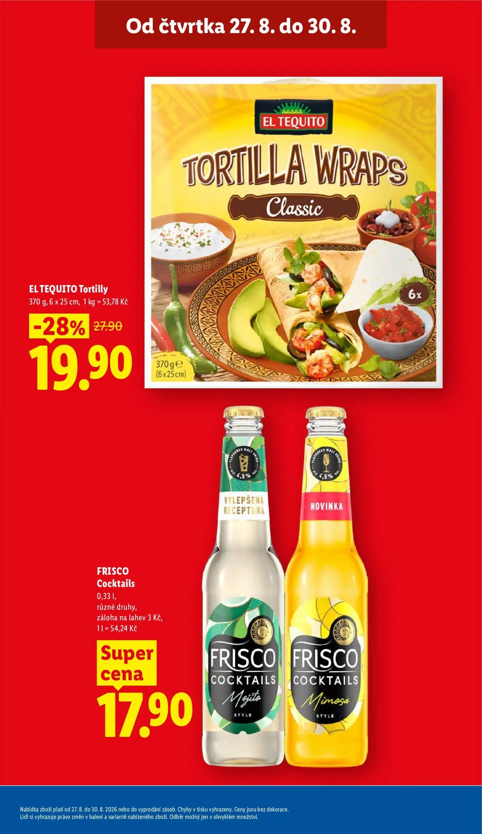 Lidl leták, strana 9 z 55 — EL TEQUITO Tortilly
