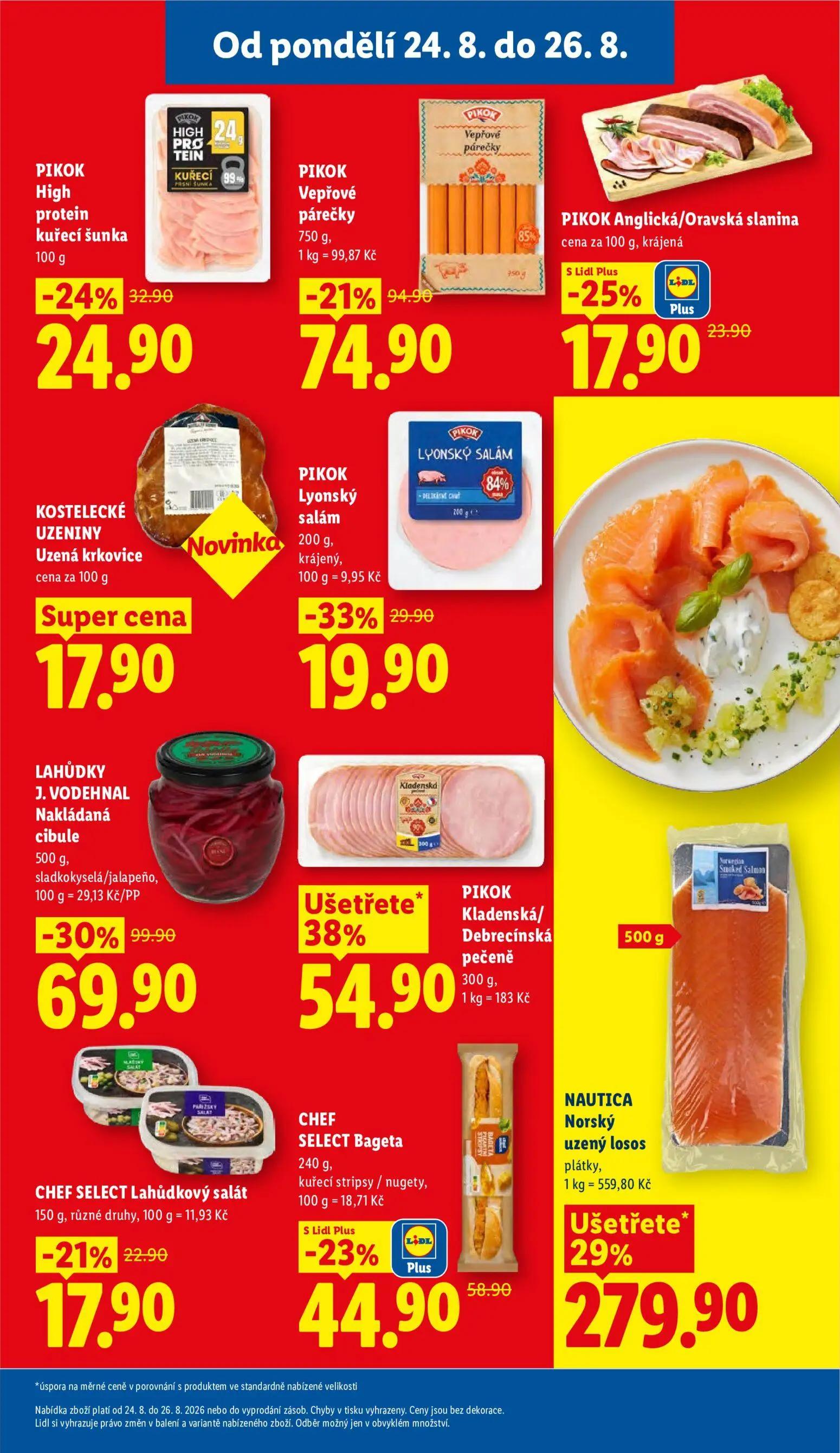 Lidl leták, strana 23 z 52 — NAUTICA Norský uzený losos plátky