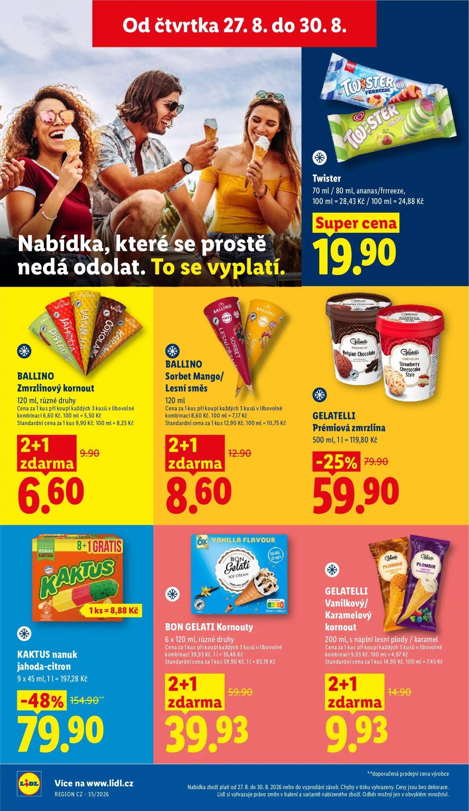 Lidl leták, strana 33 z 55 — KAKTUS nanuk jahoda-citron
