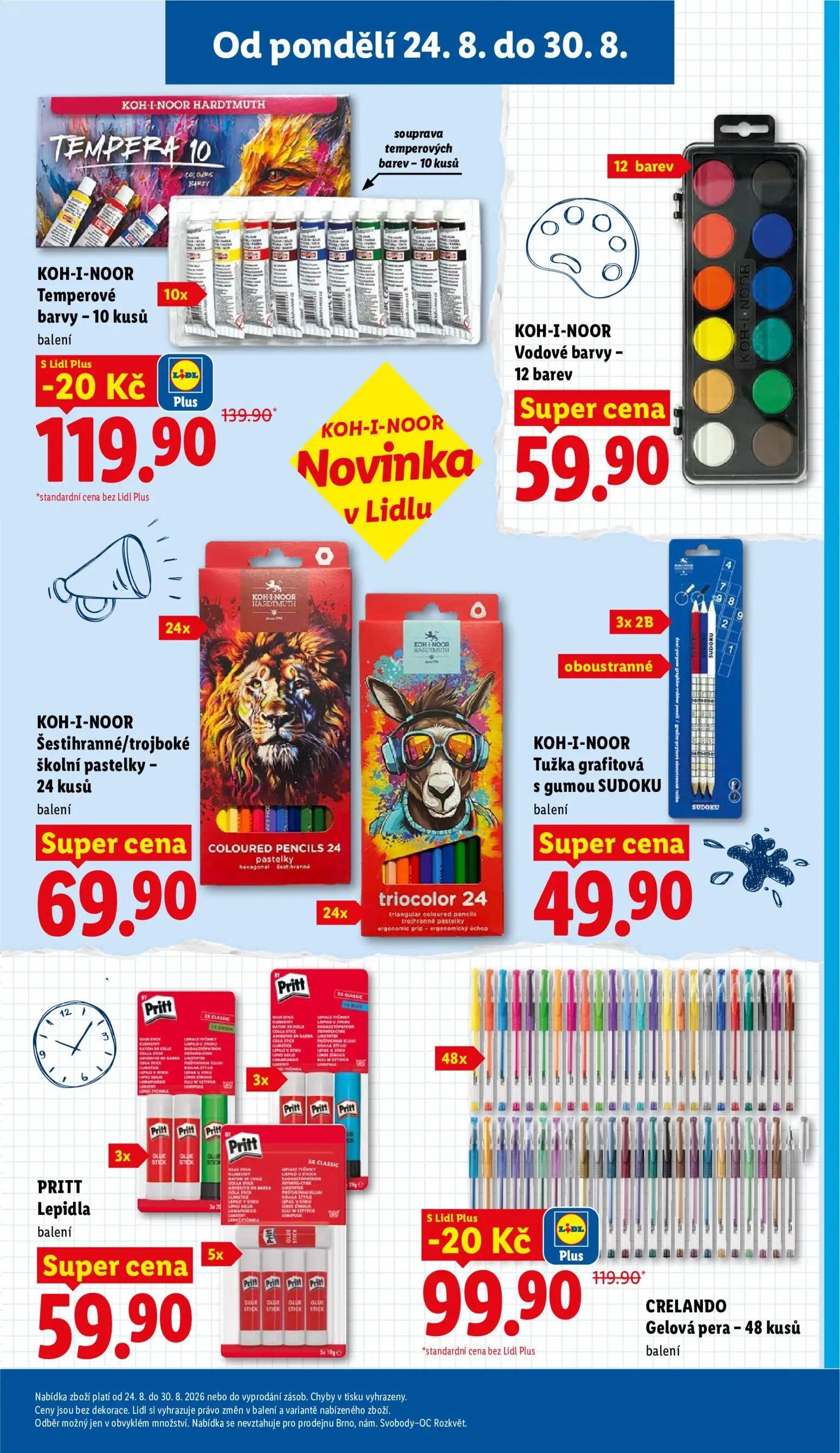 Lidl leták, strana 35 z 52 — KOH-I-NOOR Temperové barvy, CRELANDO Gelová pera, KOH-I-NOOR Vodové barvy