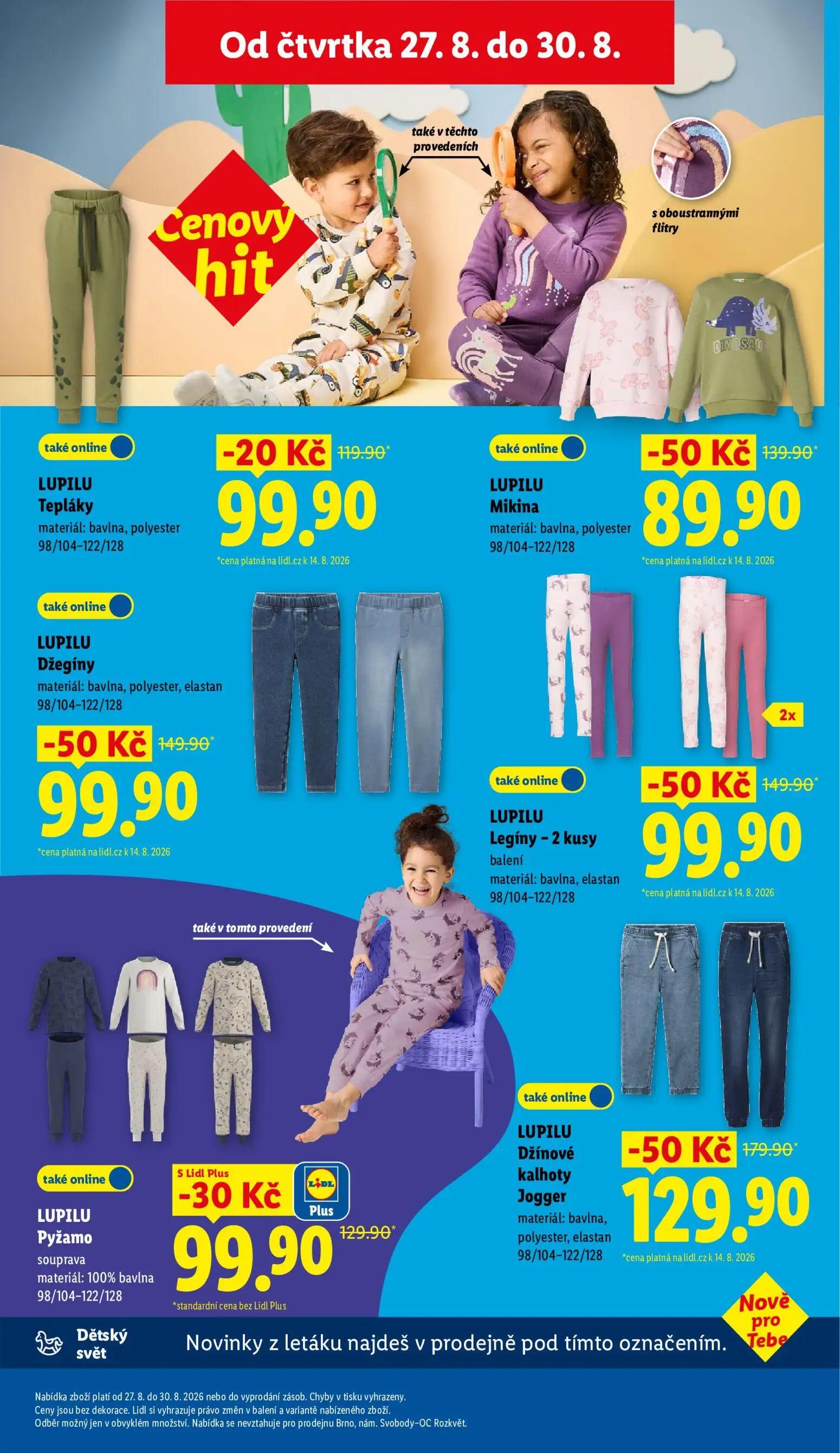 Lidl leták, strana 41 z 55 — LUPILU Mikina, LUPILU Džegíny, LUPILU Legíny - 2 kusy