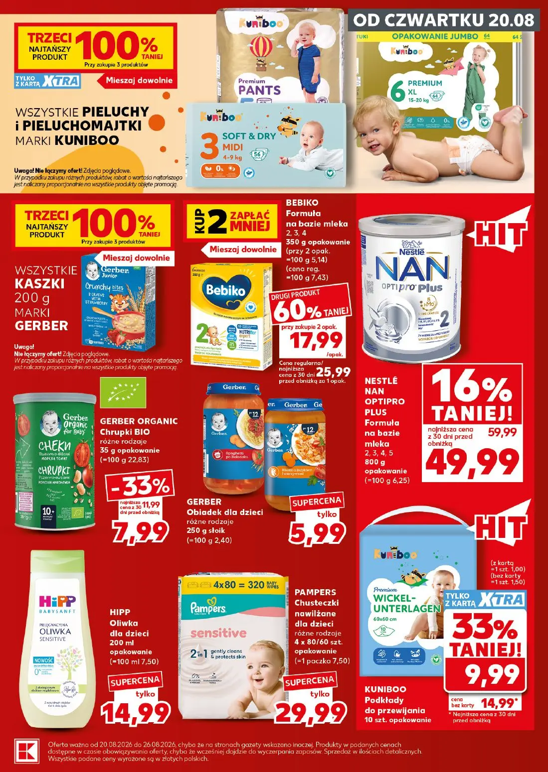 Kaufland gazetka, strona 23 z 24 — GERBER ORGANIC Chrupki BIO różne rodzaje, GERBER Obiadek dla dzieci różne rodzaje, PAMPER…