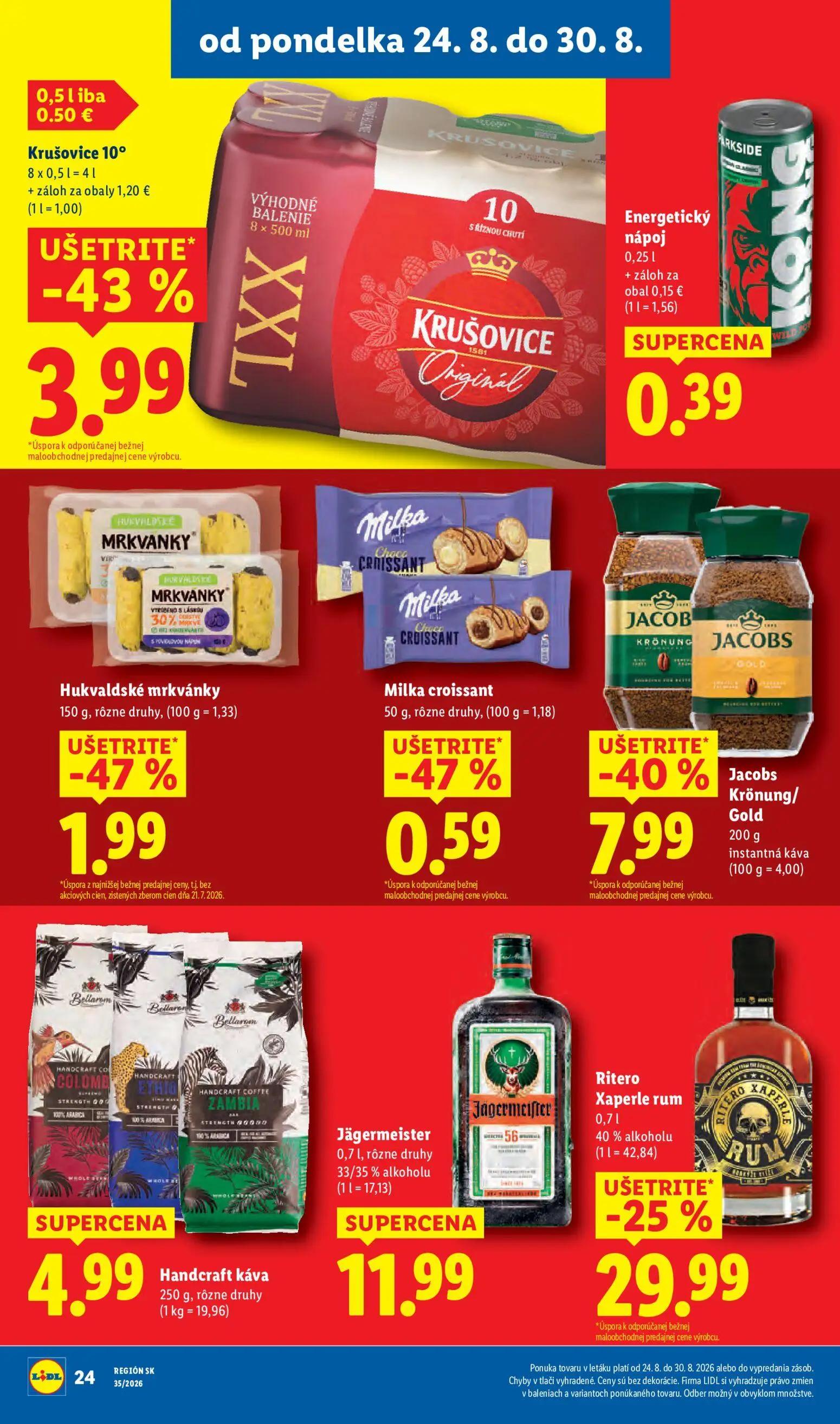 Lidl leták, strana 28 z 99 — Jacobs Krönung/Gold