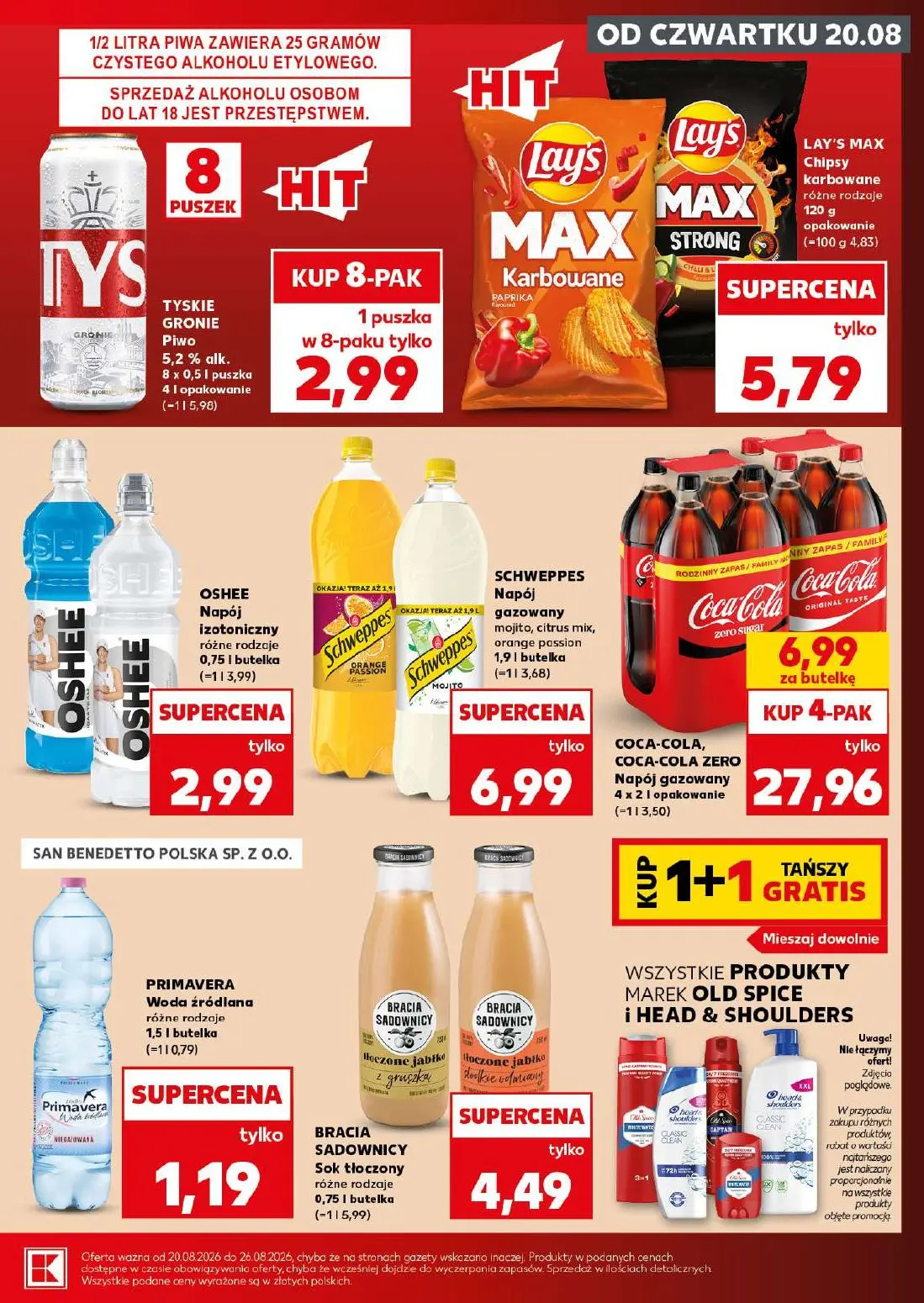 Kaufland gazetka, strona 9 z 30 — LAY'S MAX Chipsy karbowane różne rodzaje, SCHWEPPES Napój gazowany mojito, citrus mix, ora…