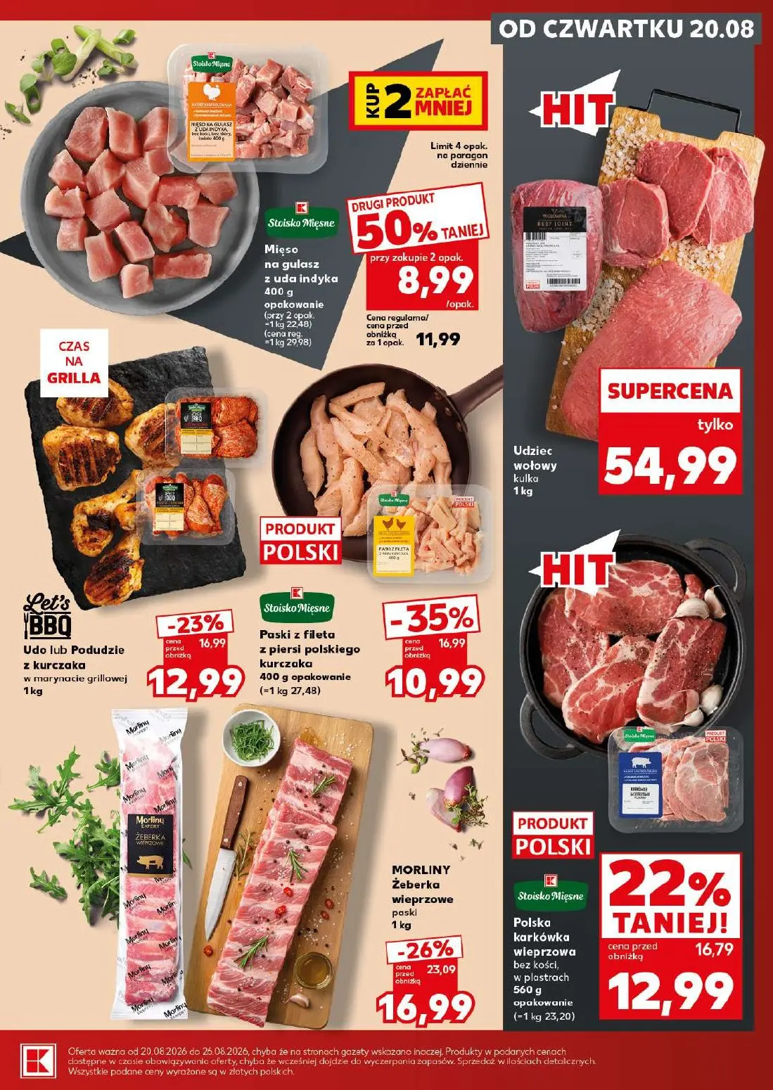 Kaufland gazetka, strona 15 z 30 — Udo lub Podudzie z kurczaka w marynacie grillowej, Polska karkówka wieprzowa bez kości, w…