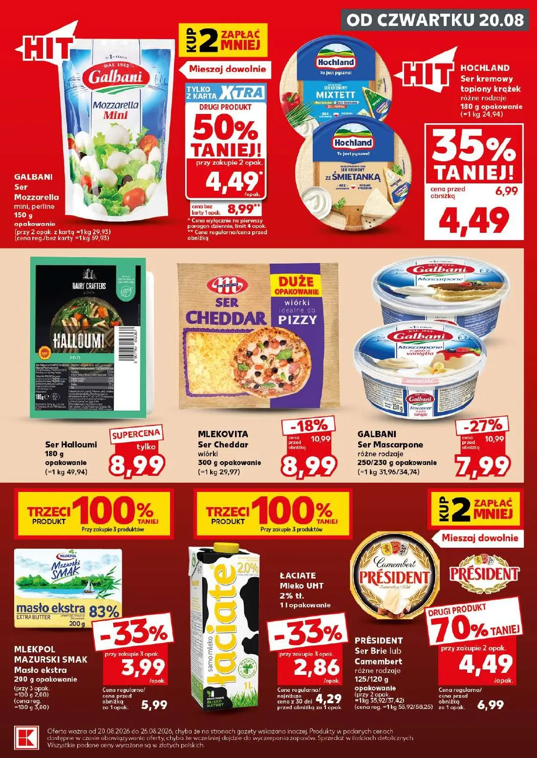Kaufland gazetka, strona 21 z 30 — GALBANI Ser Mozzarella mini, perline, GALBANI Ser Mascarpone różne rodzaje, Ser Halloumi