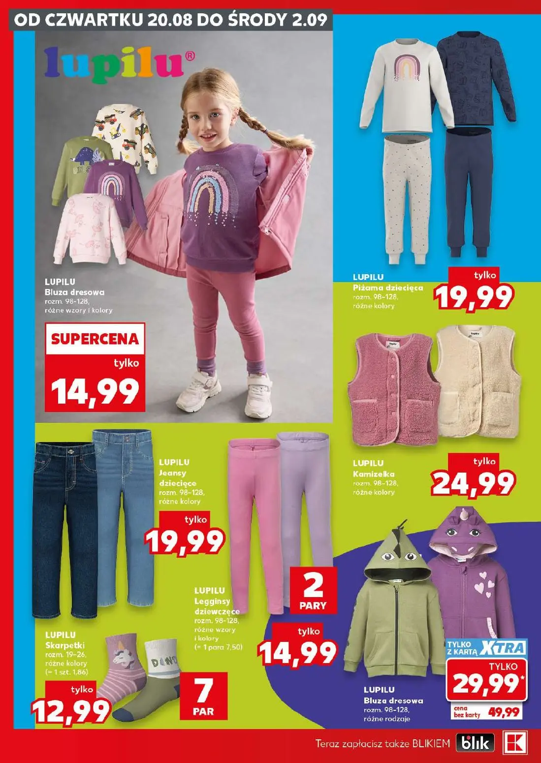 Kaufland gazetka, strona 28 z 30 — Bluza dresowa, Jeansy dziecięce, Skarpetki