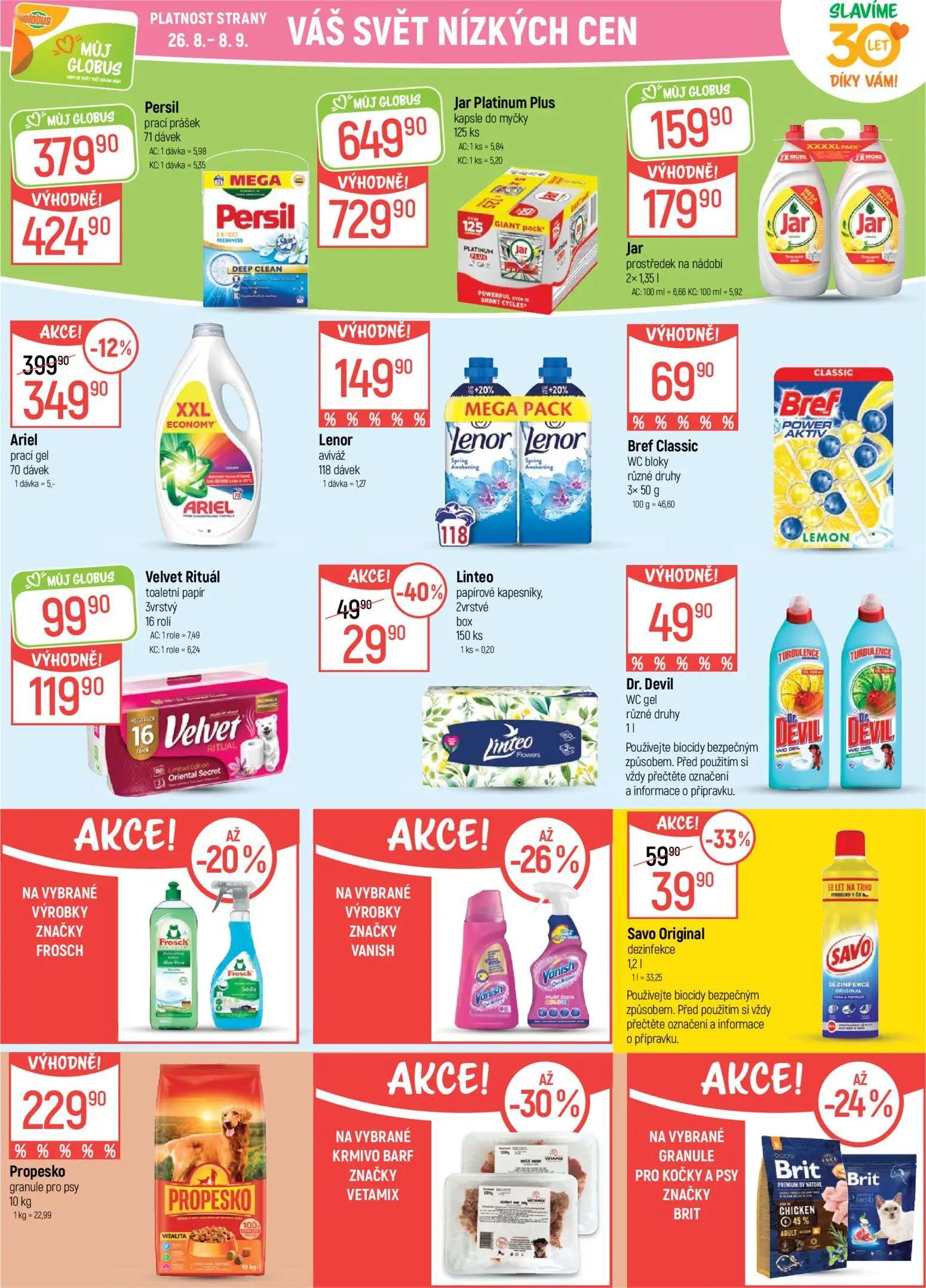 GLOBUS leták, strana 36 z 50 — Persil prací prášek, Ariel prací gel, Persil prací prášek