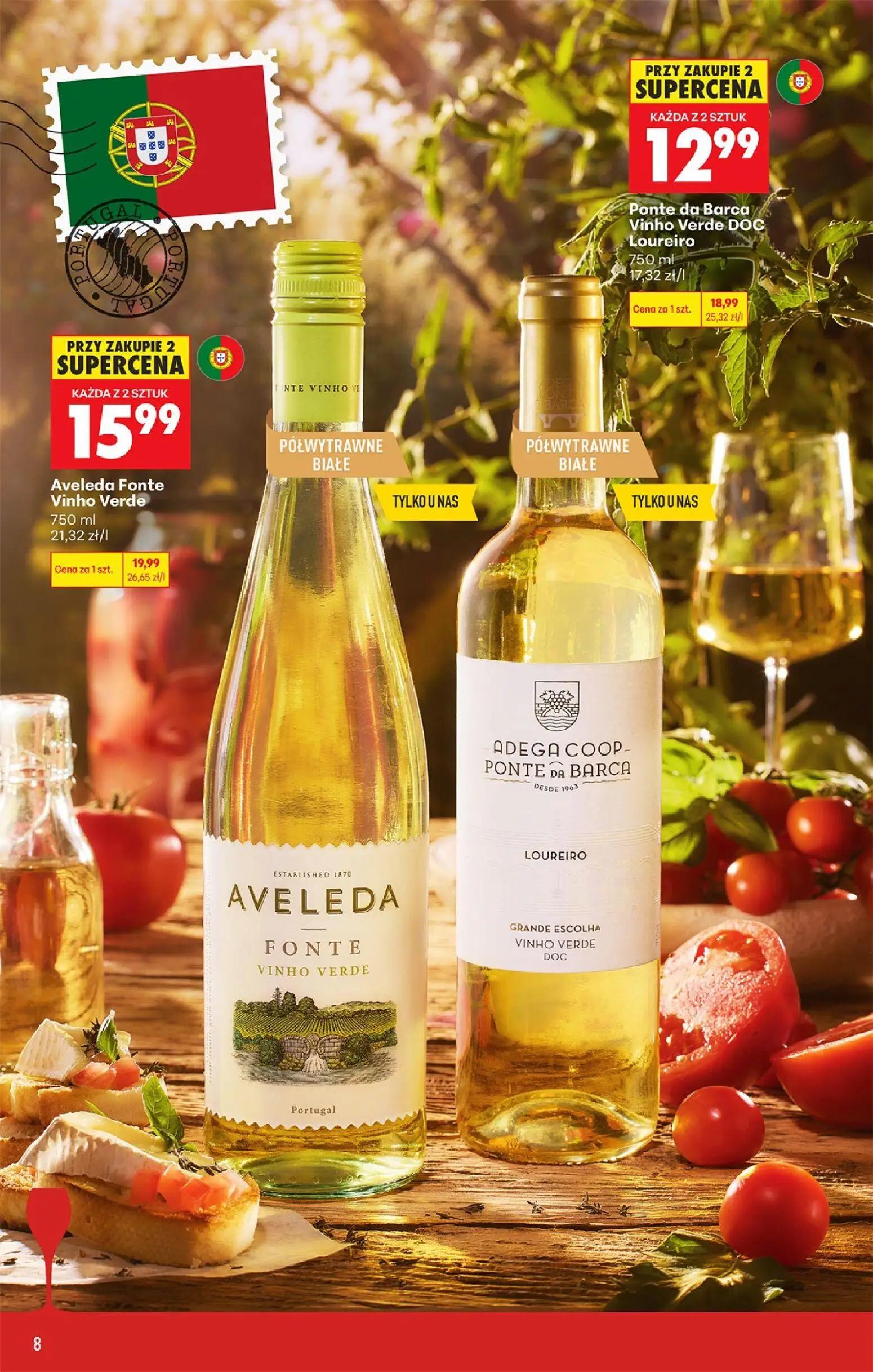 Biedronka gazetka, strona 10 z 39 — Ponte da Barca Vinho Verde DOC Loureiro, Aveleda Fonte Vinho Verde