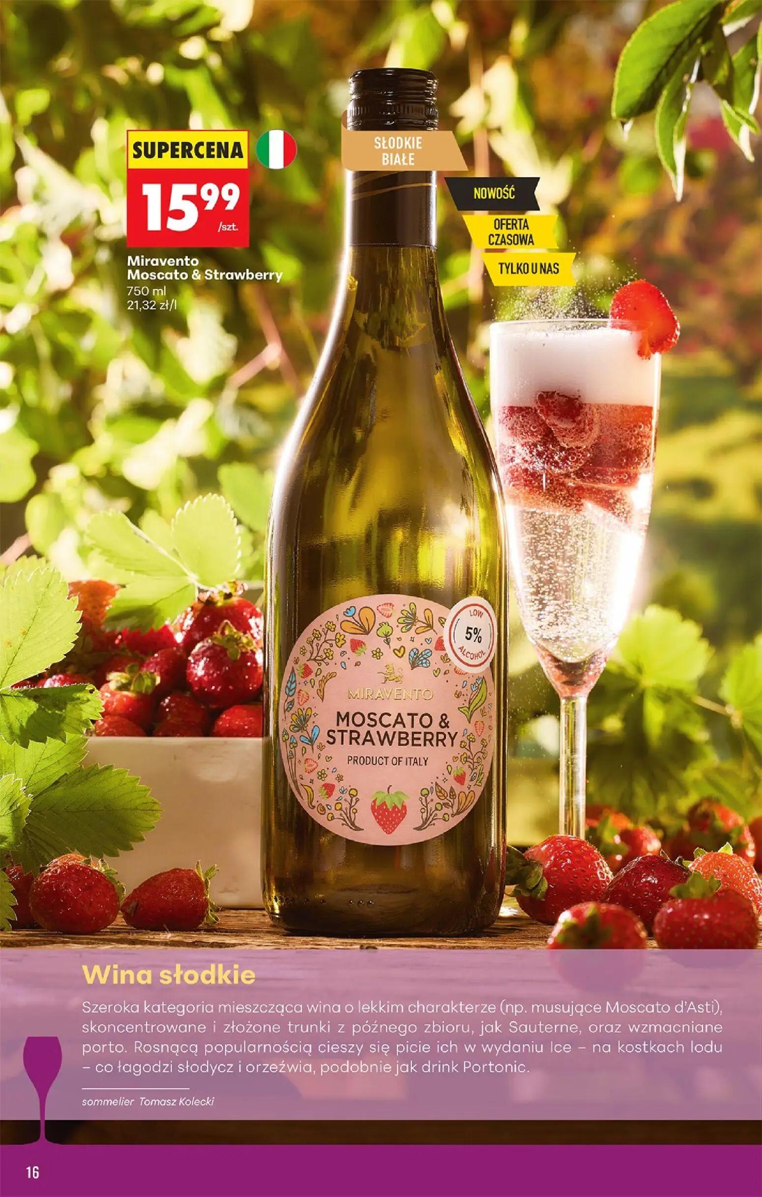 Biedronka gazetka, strona 18 z 39 — Miravento Moscato & Strawberry