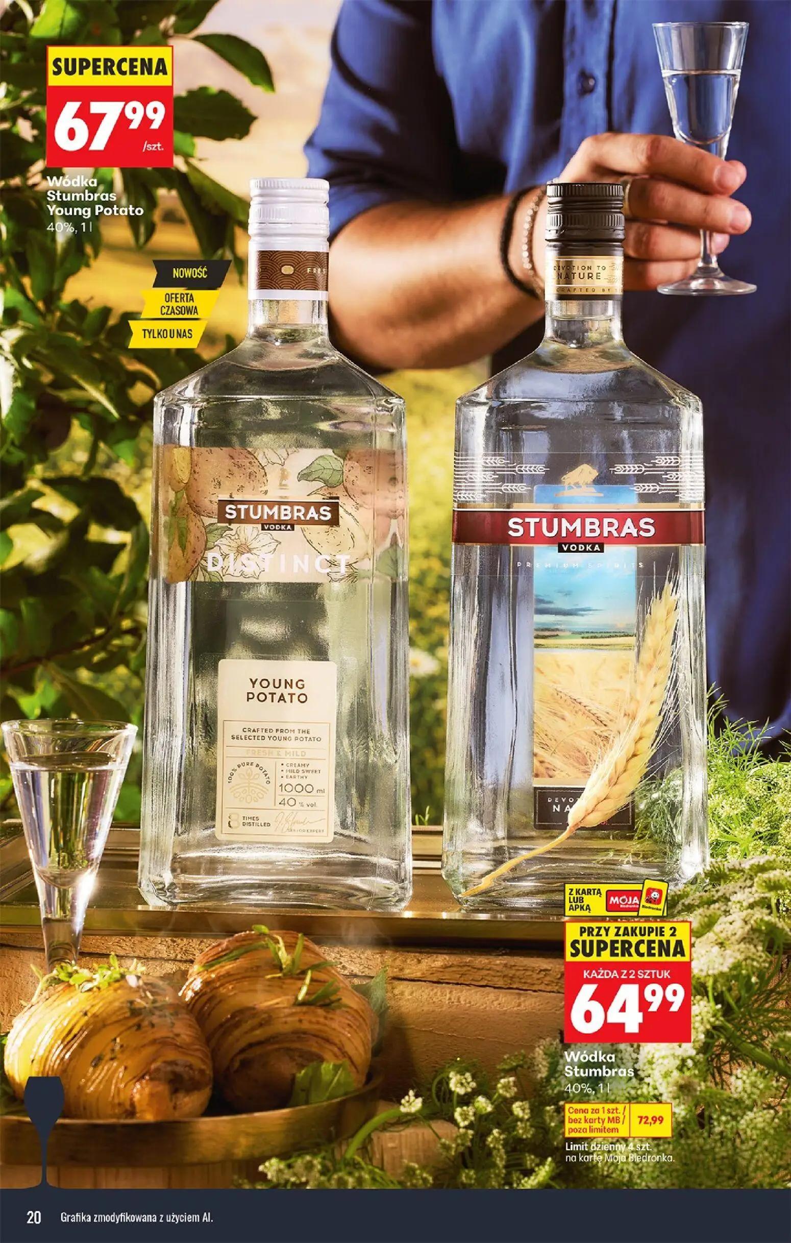 Biedronka gazetka, strona 22 z 39 — Wódka Stumbras, Wódka Stumbras Young Potato