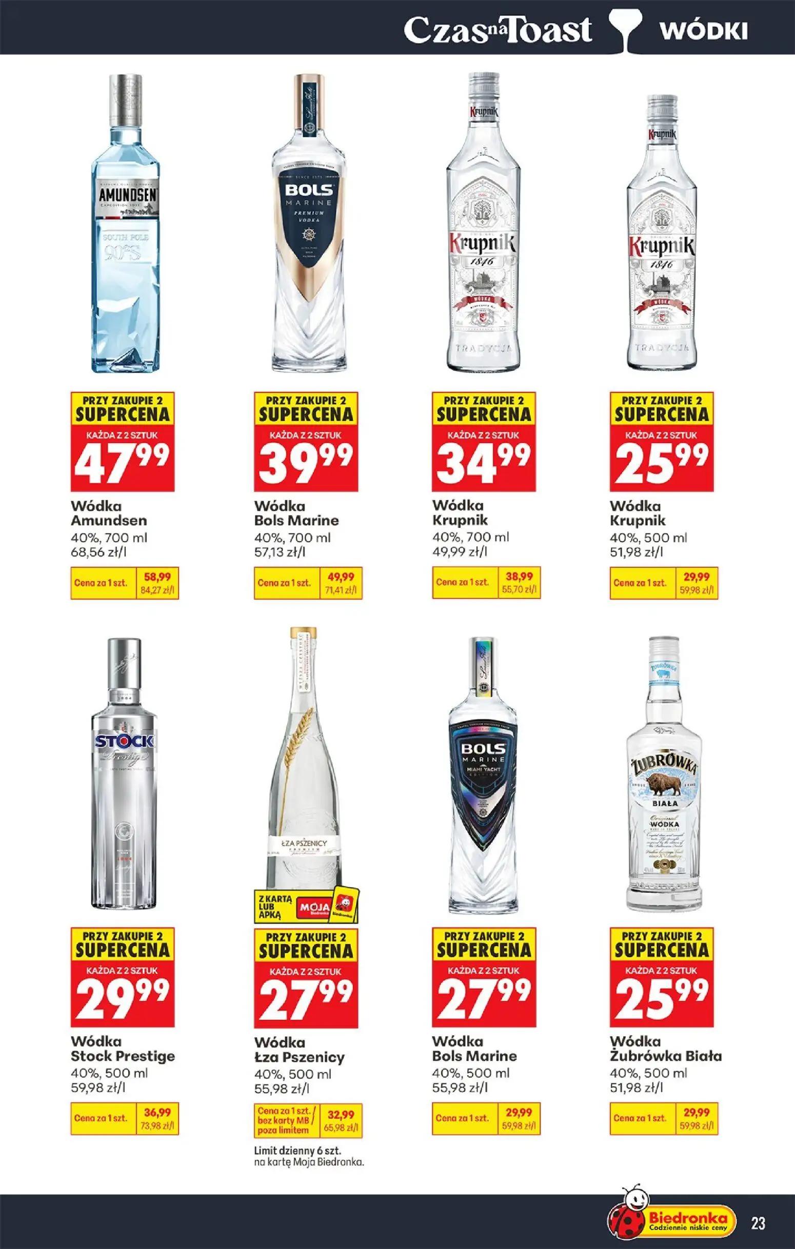 Biedronka gazetka, strona 25 z 39 — Wódka Stock Prestige, Wódka Łza Pszenicy, Wódka Krupnik