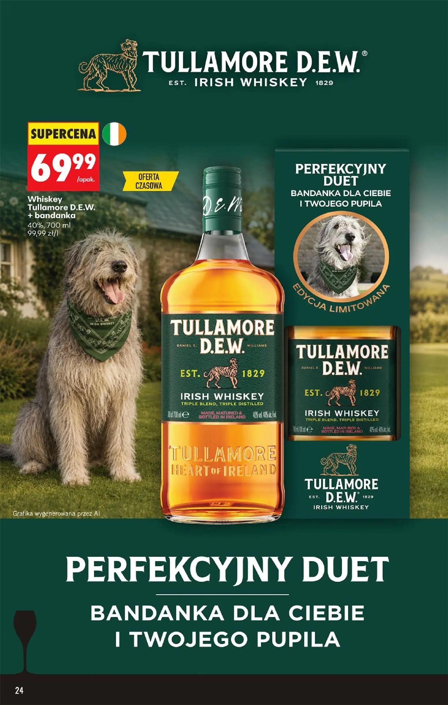 Biedronka gazetka, strona 26 z 39 — Whiskey Tullamore D.E.W. + bandanka