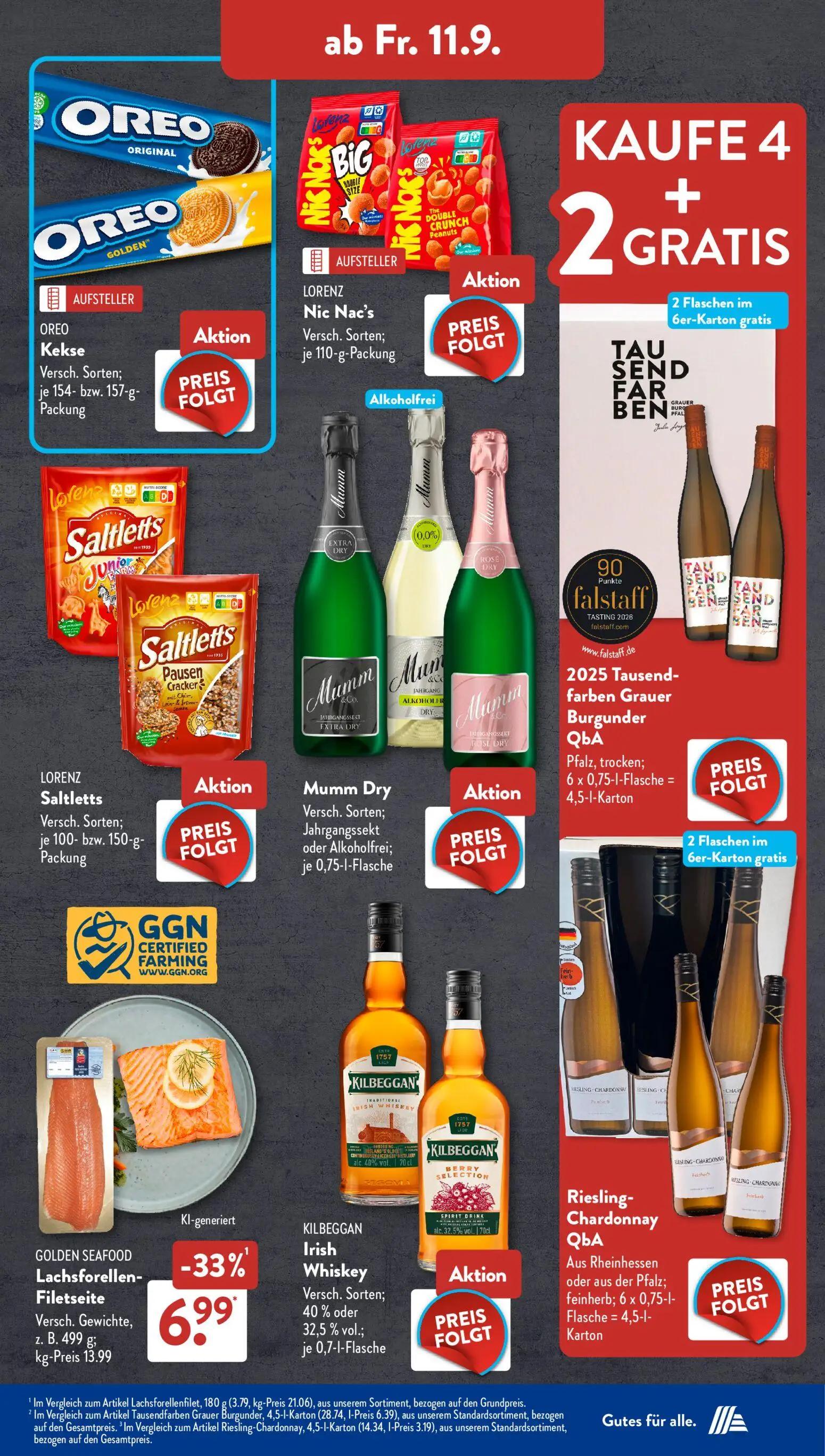 Aldi Süd Prospekt, Seite 13 von 24 — GOLDEN SEAFOOD Lachsforellen-Filetseite
