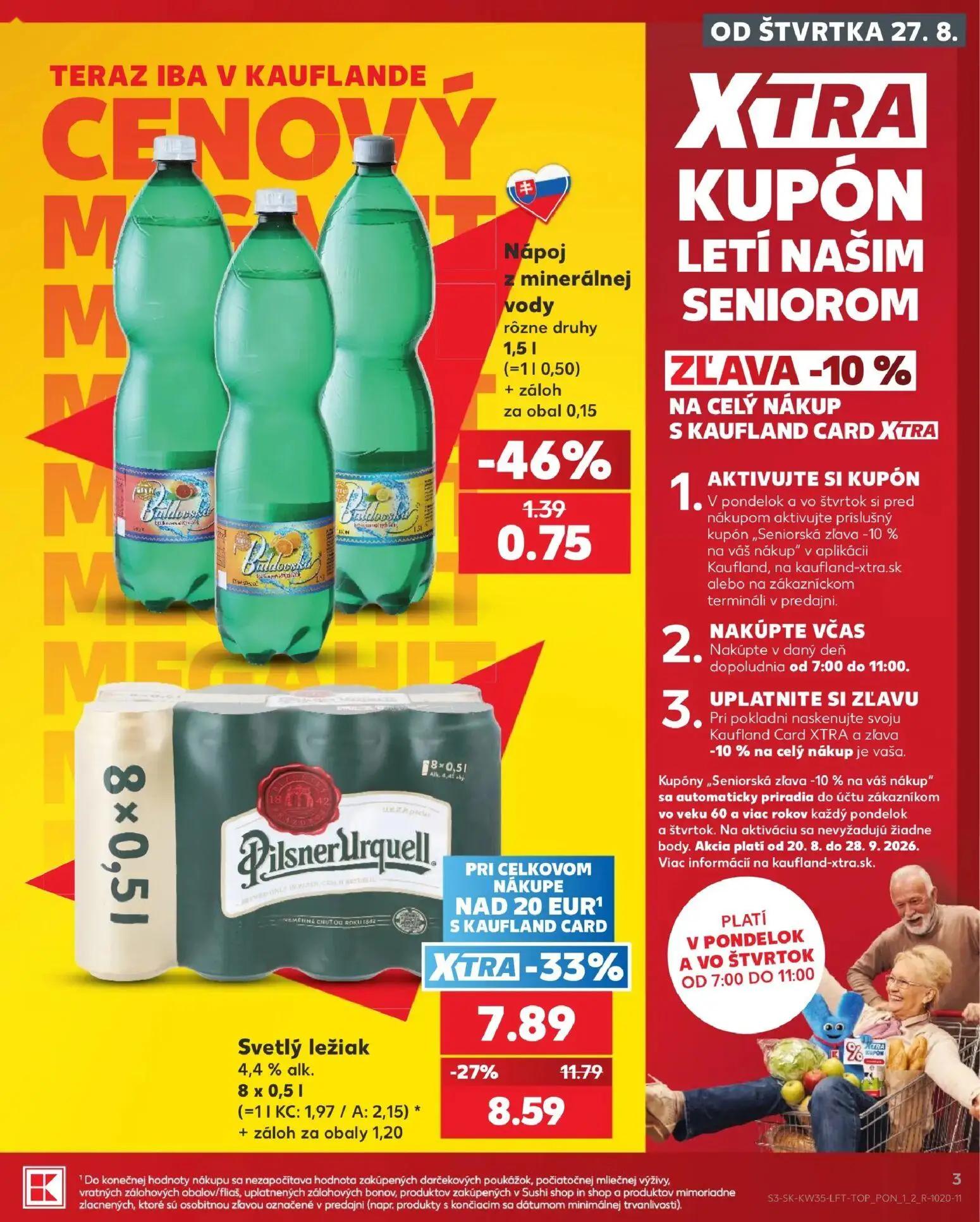 Kaufland leták, strana 3 z 76 — Nápoj z minerálnej vody