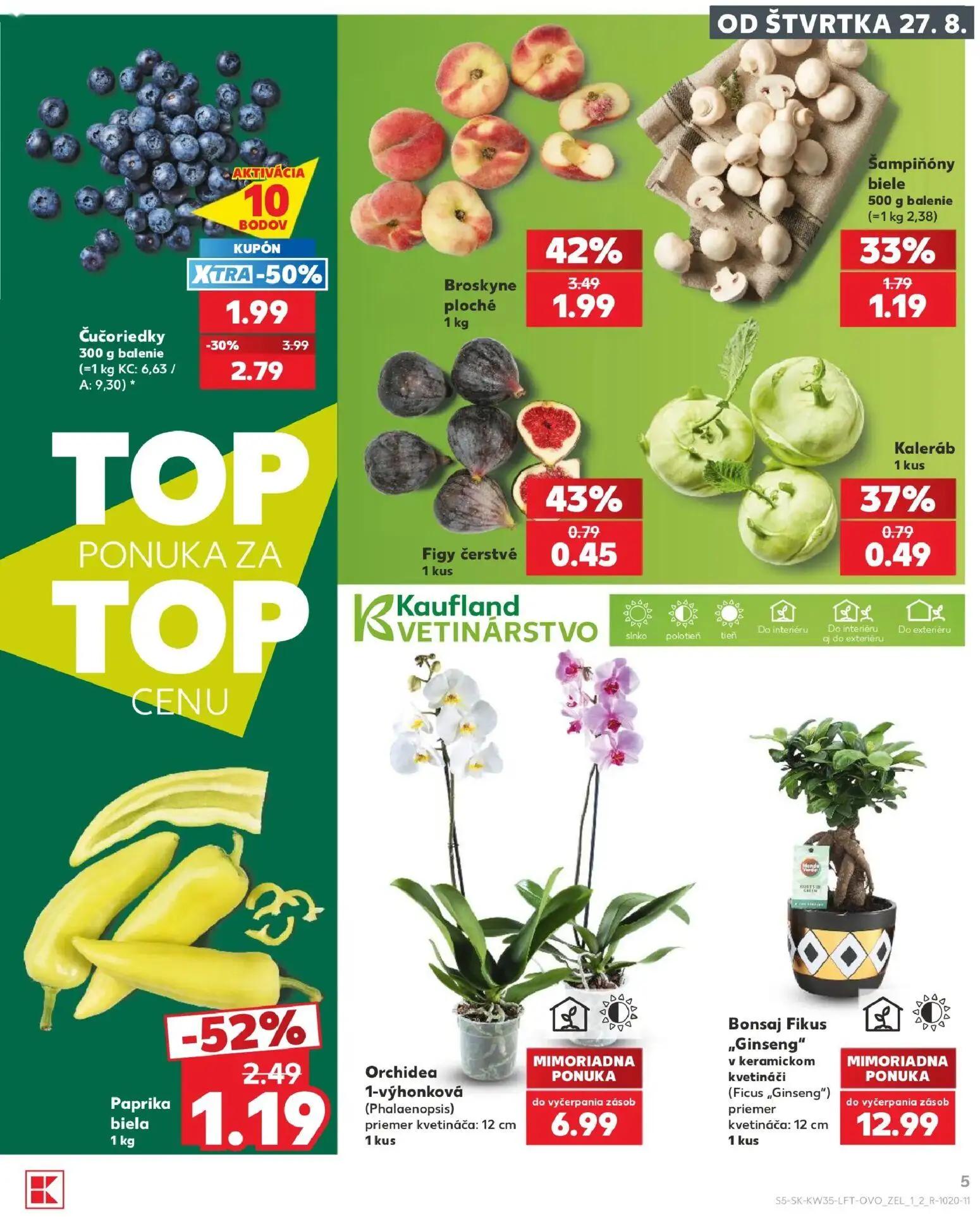 Kaufland leták, strana 5 z 76 — Čučoriedky