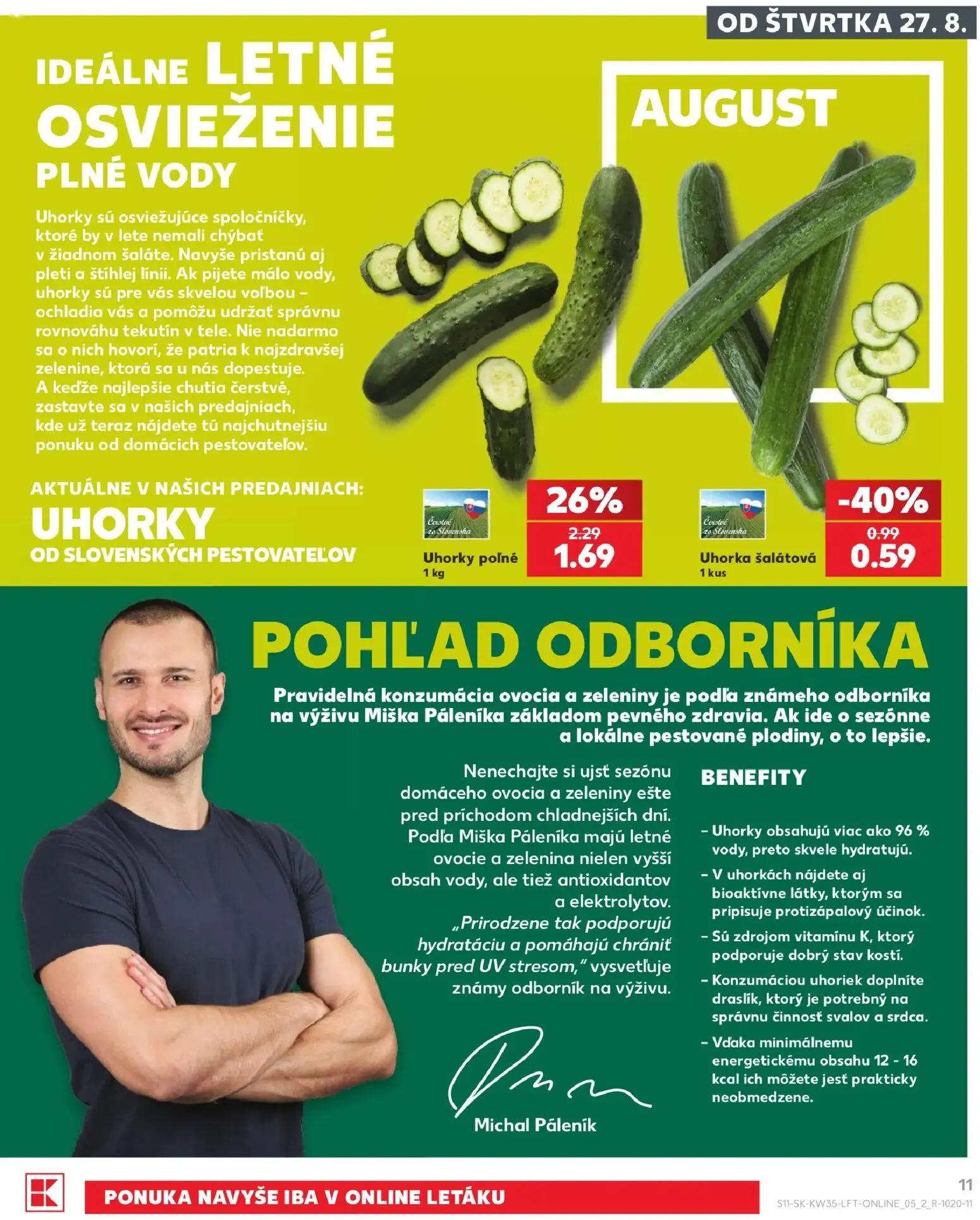 Kaufland leták, strana 11 z 76 — Uhorka šalátová