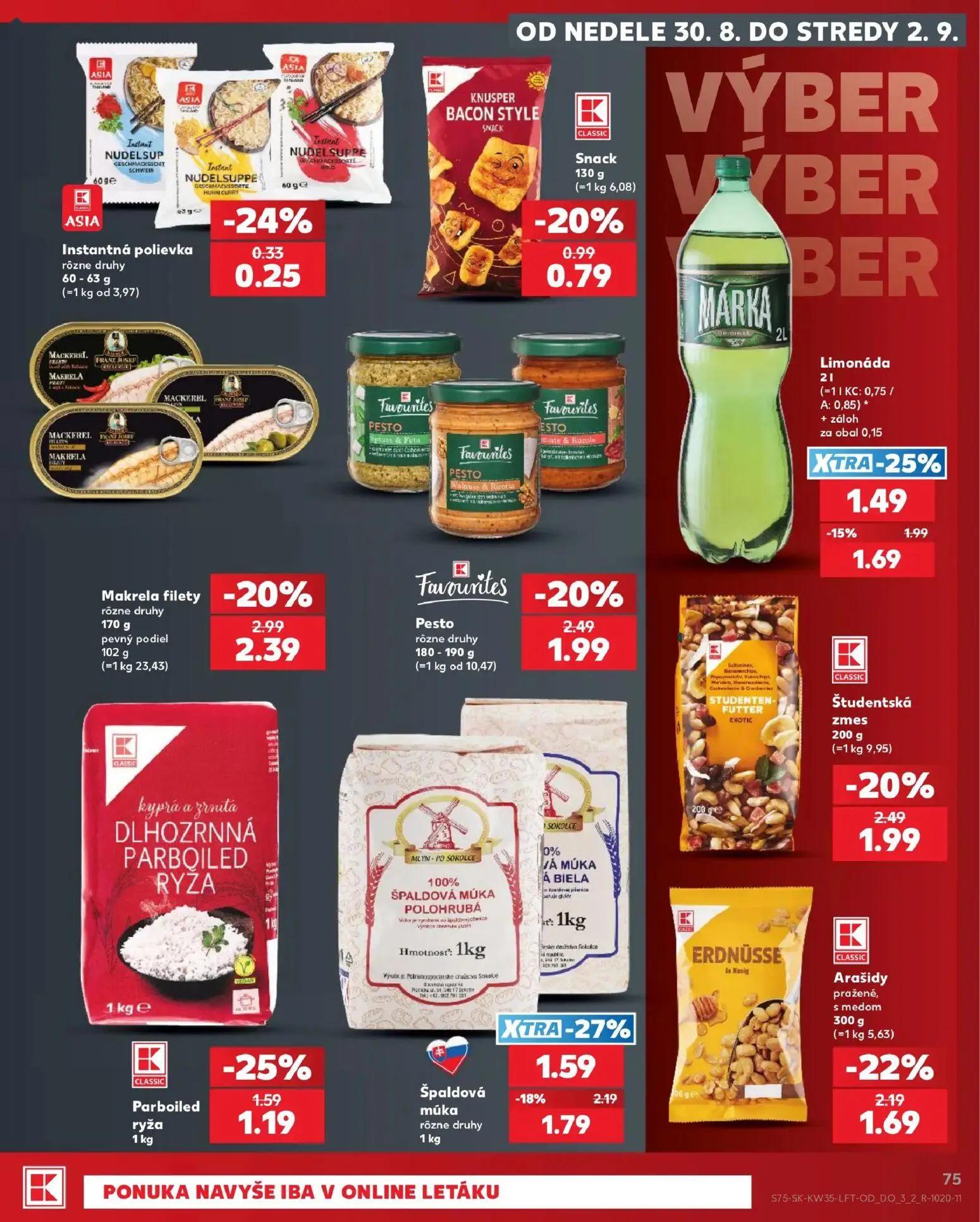 Kaufland leták, strana 75 z 76 — Študentská zmes
