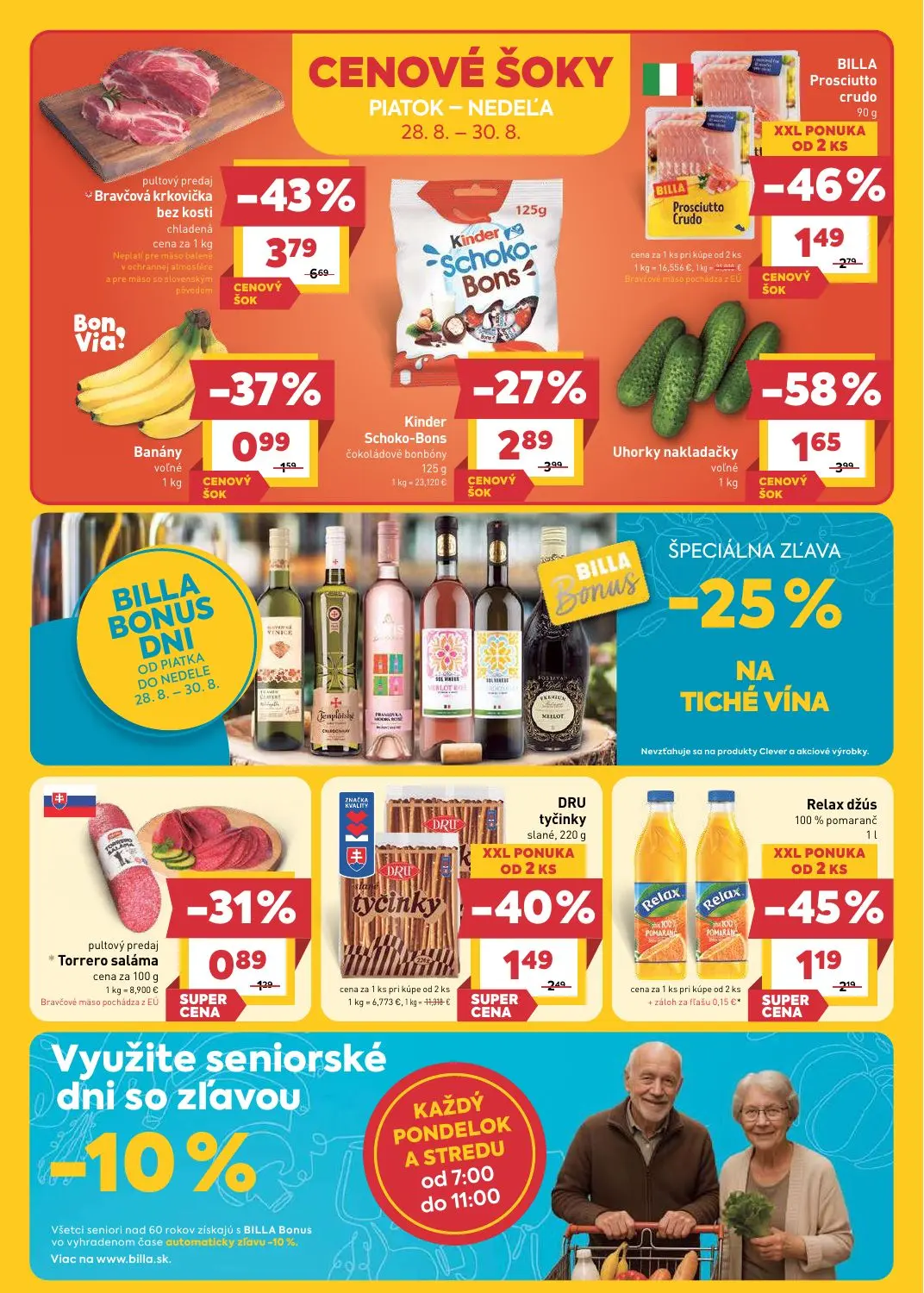 Billa leták, strana 2 z 25 — Bravčová krkovička bez kosti