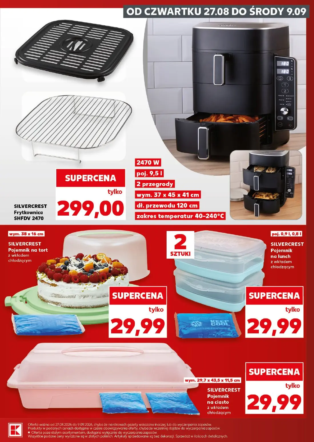 Kaufland gazetka, strona 5 z 18 — SILVERCREST Frytkownica SHFDV 2470, SILVERCREST Pojemnik na tort z wkładem chłodzącym, SIL…