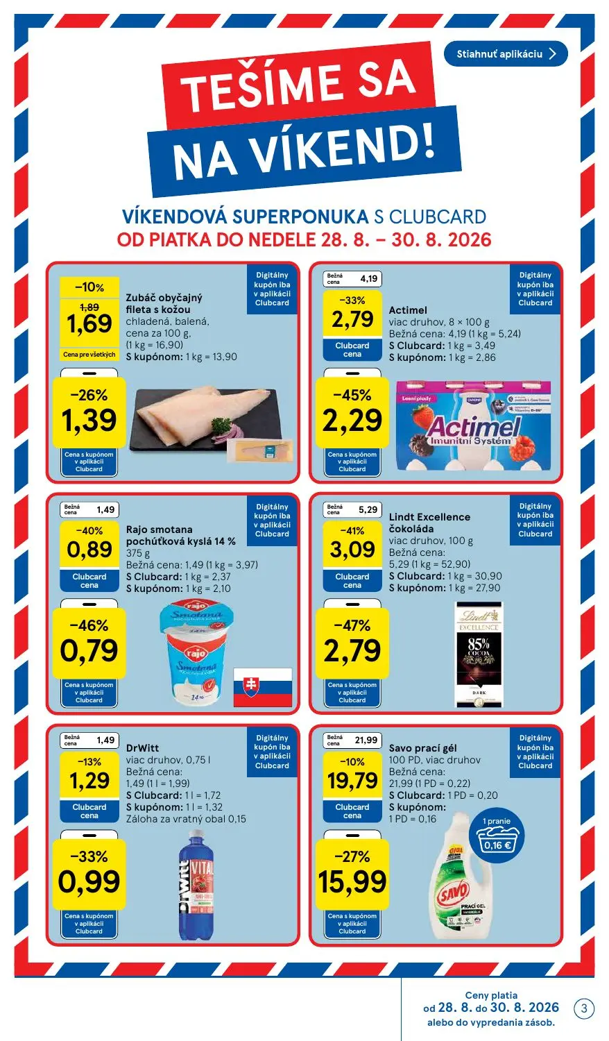 Tesco leták, strana 3 z 58 — Lindt Excellence čokoláda viac druhov