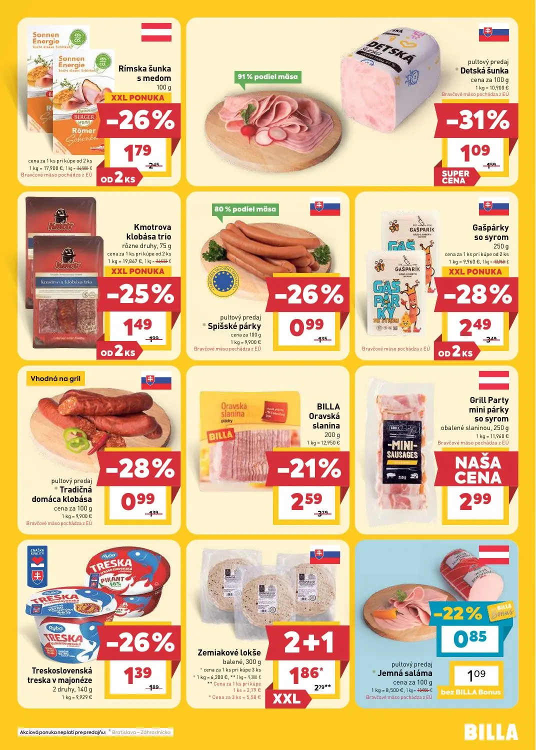 Billa leták, strana 9 z 25