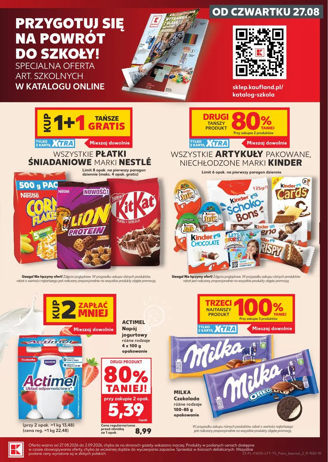 Kaufland gazetka, strona 3 z 66 — ACTIMEL Napój jogurtowy różne rodzaje
