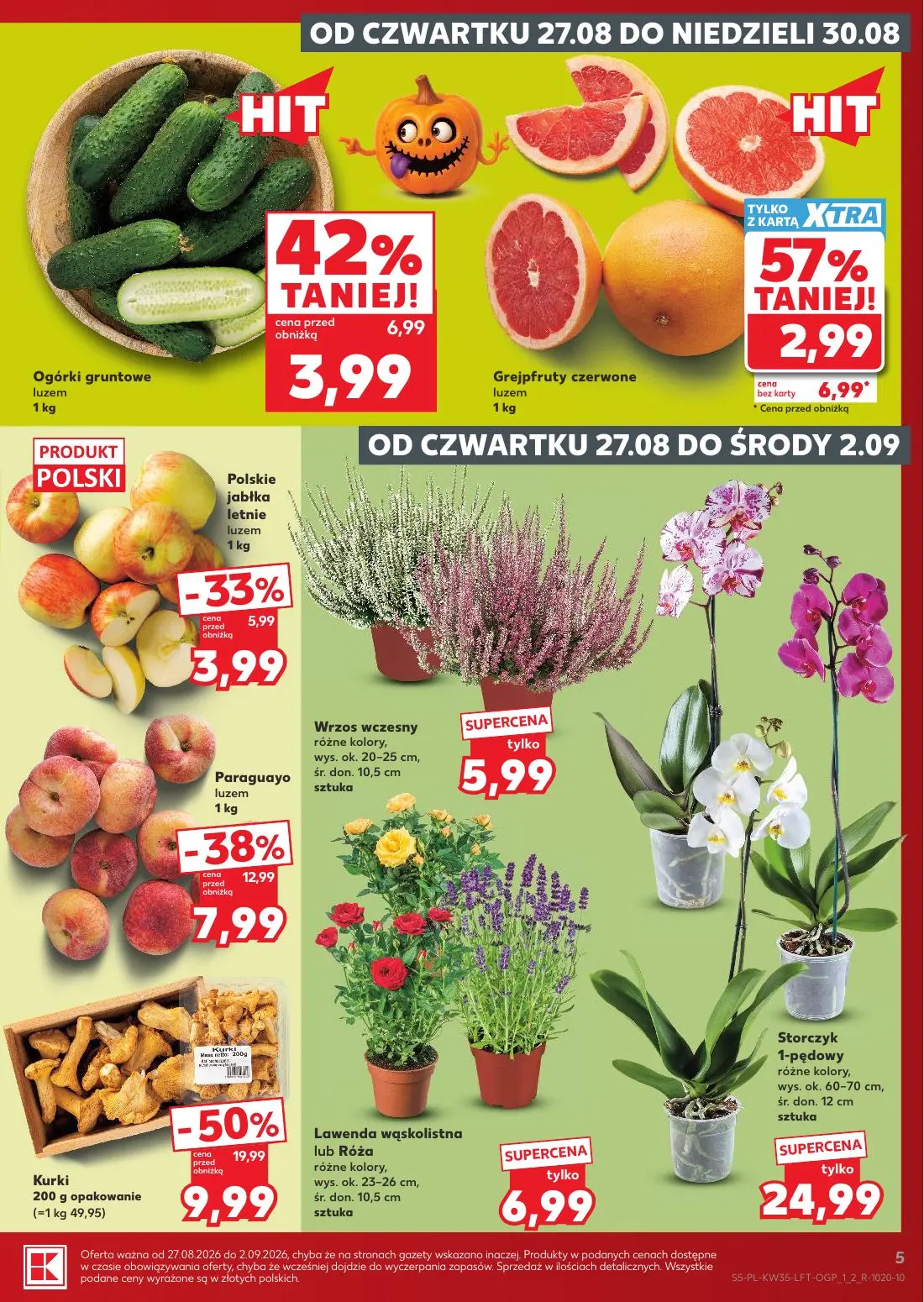 Kaufland gazetka, strona 5 z 66 — Kurki, Paraguayo, Grejpfruty czerwone
