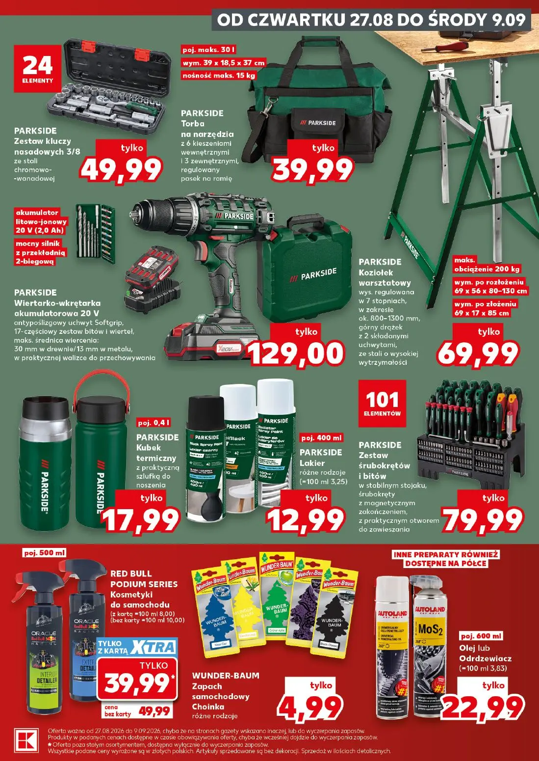 Kaufland gazetka, strona 15 z 18 — PARKSIDE Zestaw kluczy nasadowych 3/8, PARKSIDE Torba na narzędzia, PARKSIDE Wiertarko-wk…