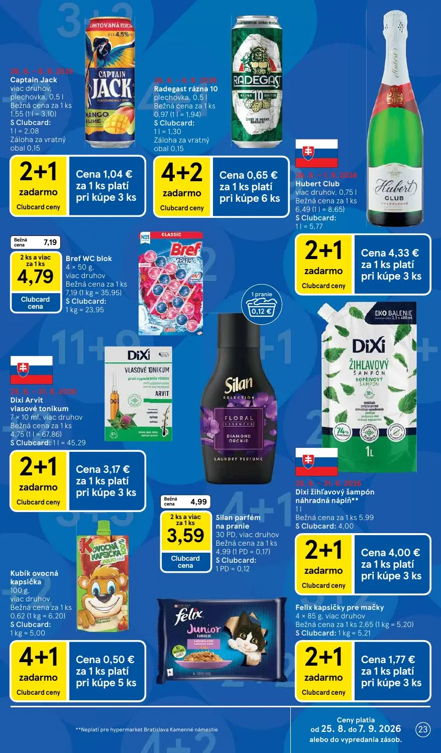 Tesco leták, strana 23 z 58 — Silan parfém na pranie 30 PD, viac druhov