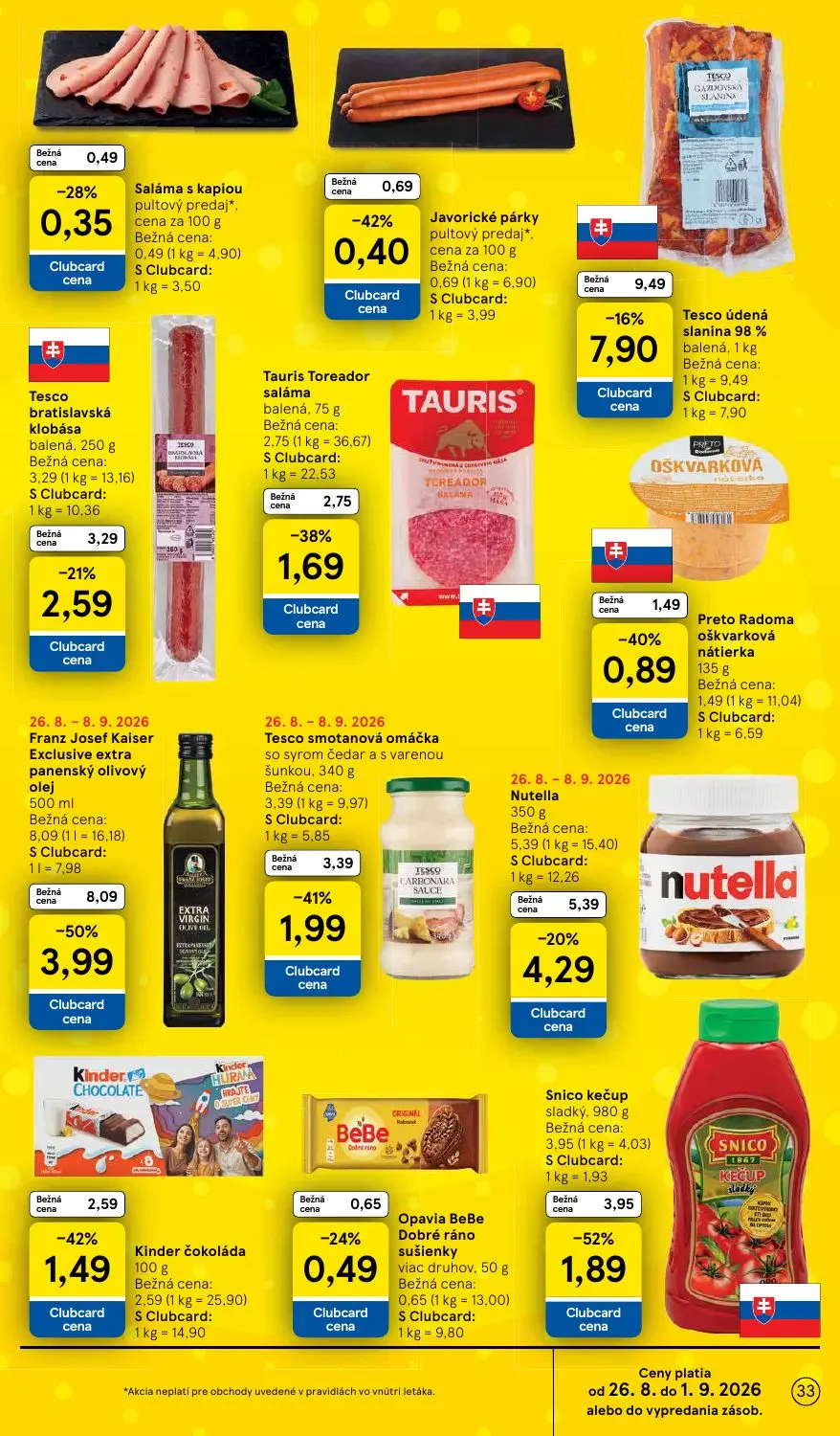 Tesco leták, strana 33 z 58 — Franz Josef Kaiser Exclusive extra panenský olivový olej