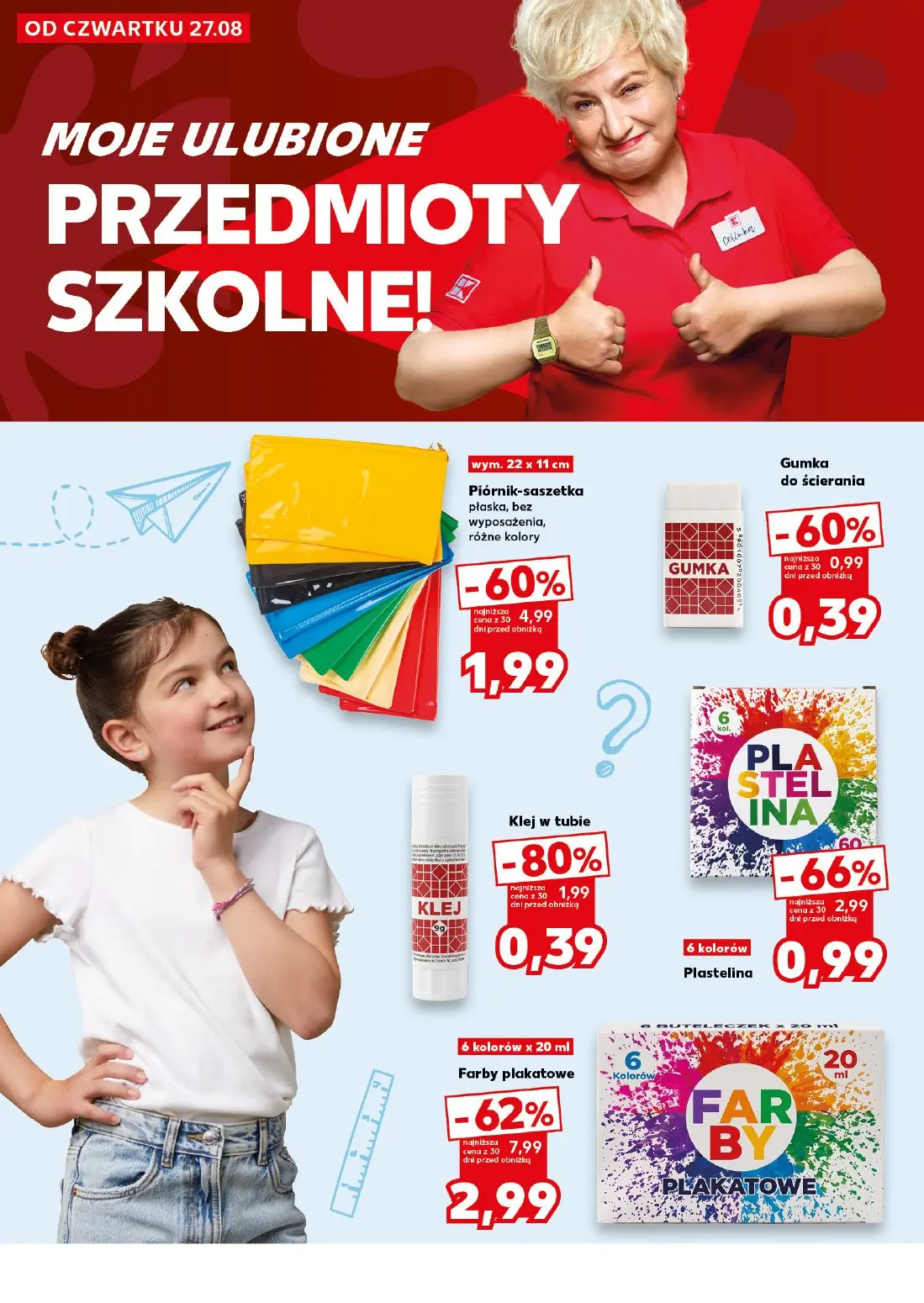 Kaufland gazetka, strona 6 z 42 — Farby plakatowe, Piórnik-saszetka płaska, bez wyposażenia, różne kolory, Plastelina