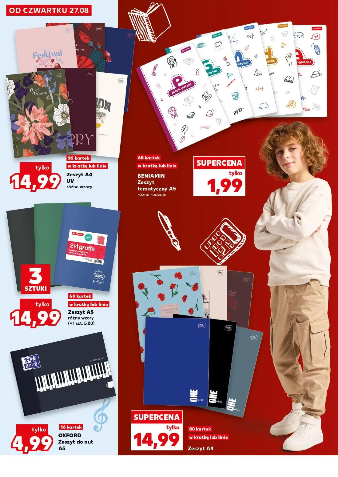 Kaufland gazetka, strona 10 z 42 — Zeszyt A4 UV, BENIAMIN Zeszyt tematyczny A5, Zeszyt A5