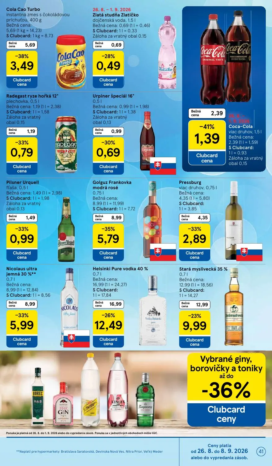Tesco leták, strana 41 z 58 — Coca-Cola viac druhov