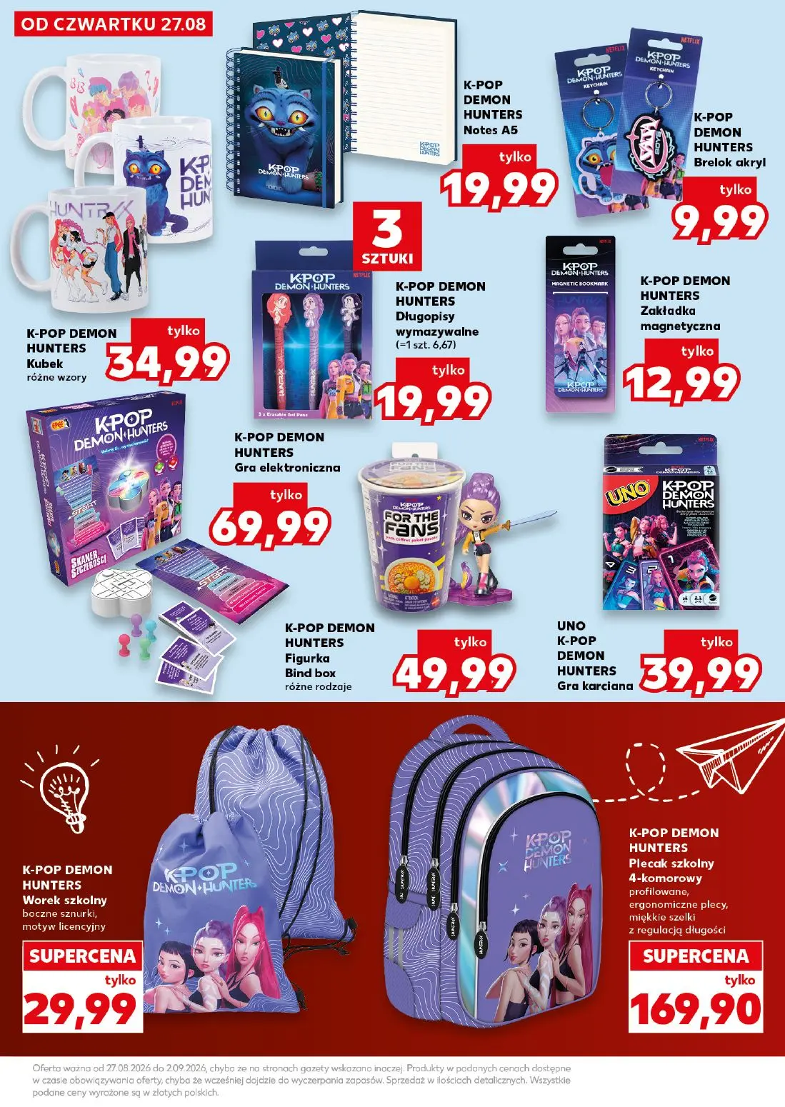Kaufland gazetka, strona 31 z 42 — K-POP DEMON HUNTERS Notes A5, K-POP DEMON HUNTERS Brelok akryl, K-POP DEMON HUNTERS Kubek