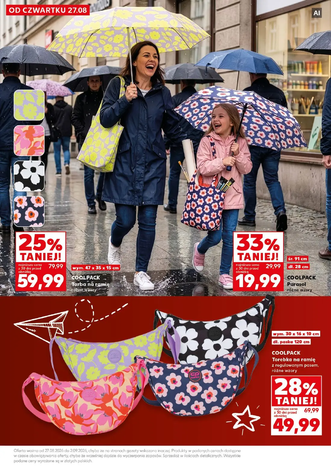 Kaufland gazetka, strona 41 z 42 — COOLPACK Torba na ramię, COOLPACK Torebka na ramię z regulowanym pasem, COOLPACK Parasol