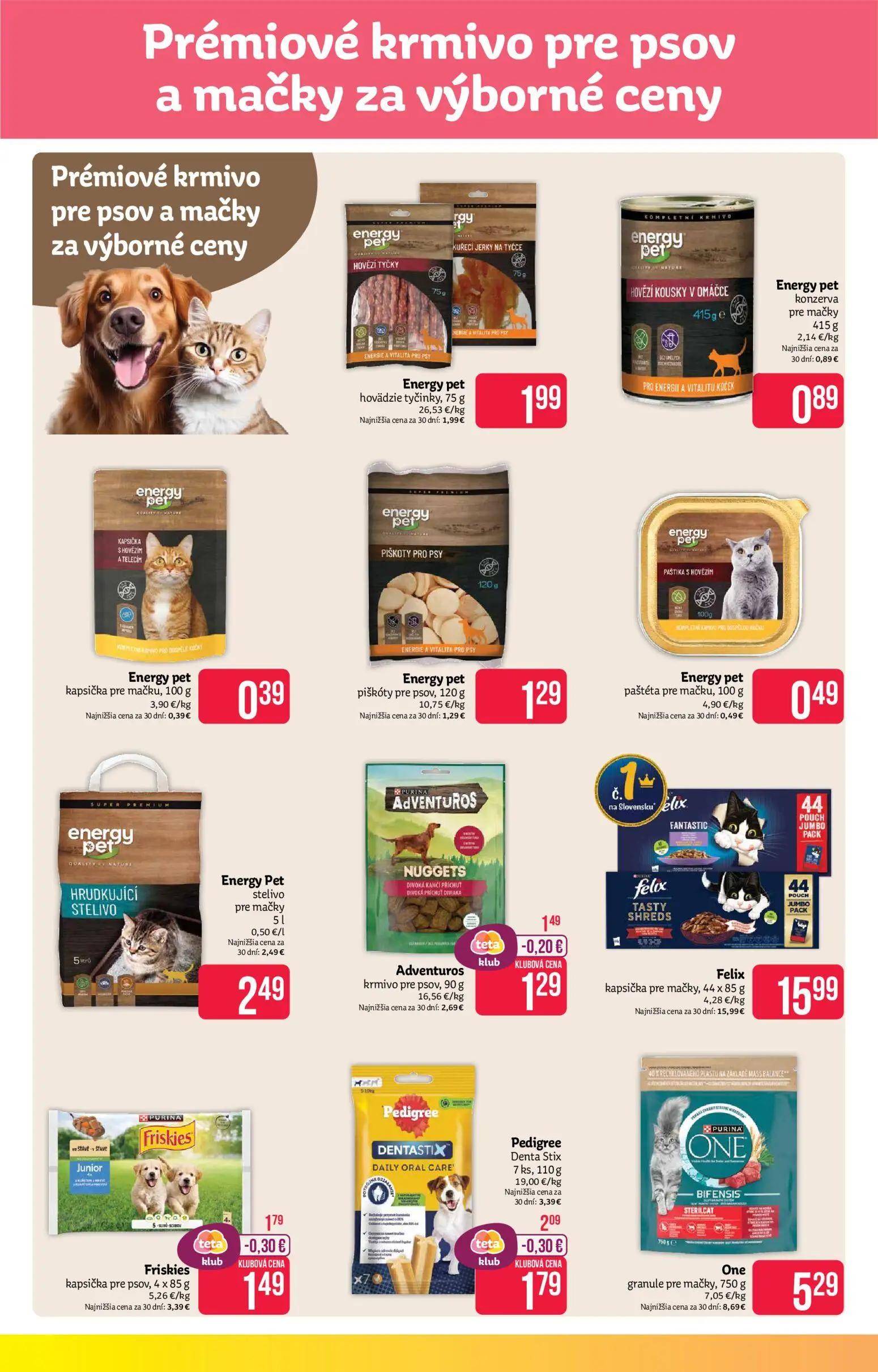 Teta Drogerie leták, strana 12 z 16 — Friskies kapsička pre psov, Pedigree Denta Stix, Adventuros krmivo pre psov