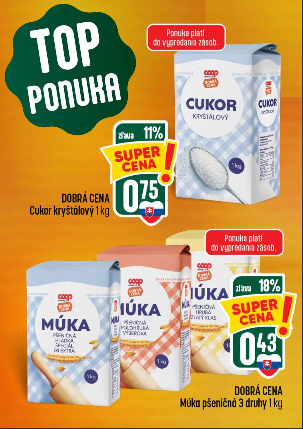 Coop Tempo leták, strana 2 z 64 — Cukor kryštálový, Múka pšeničná 3 druhy