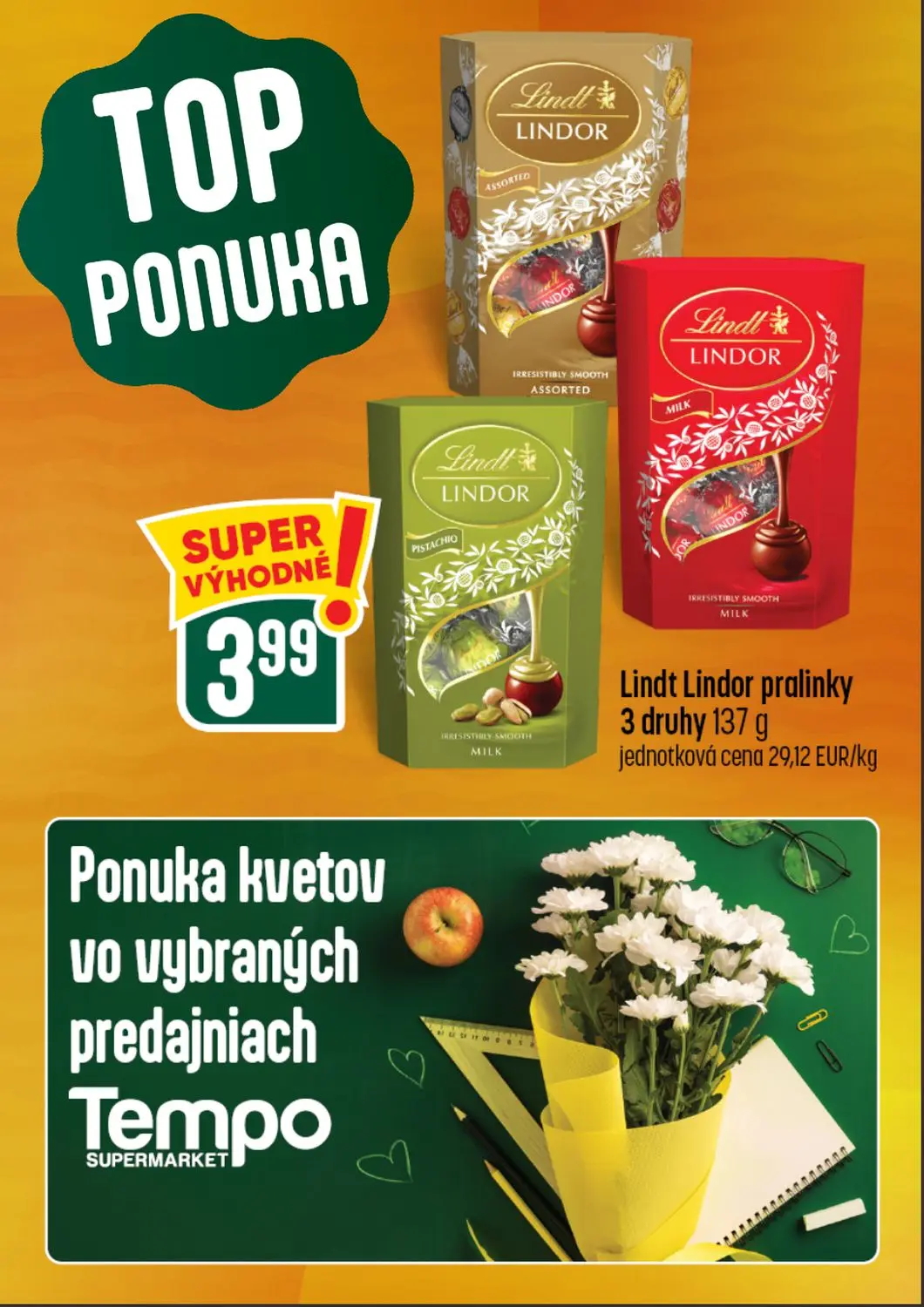 Coop Tempo leták, strana 3 z 64 — Lindt Lindor pralinky