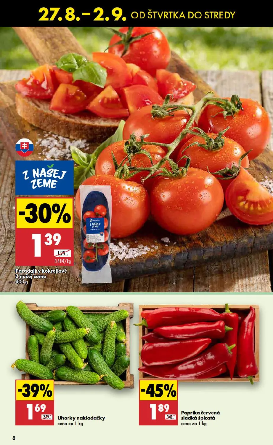 Biedronka leták, strana 8 z 48 — Paprika červená sladká špicatá