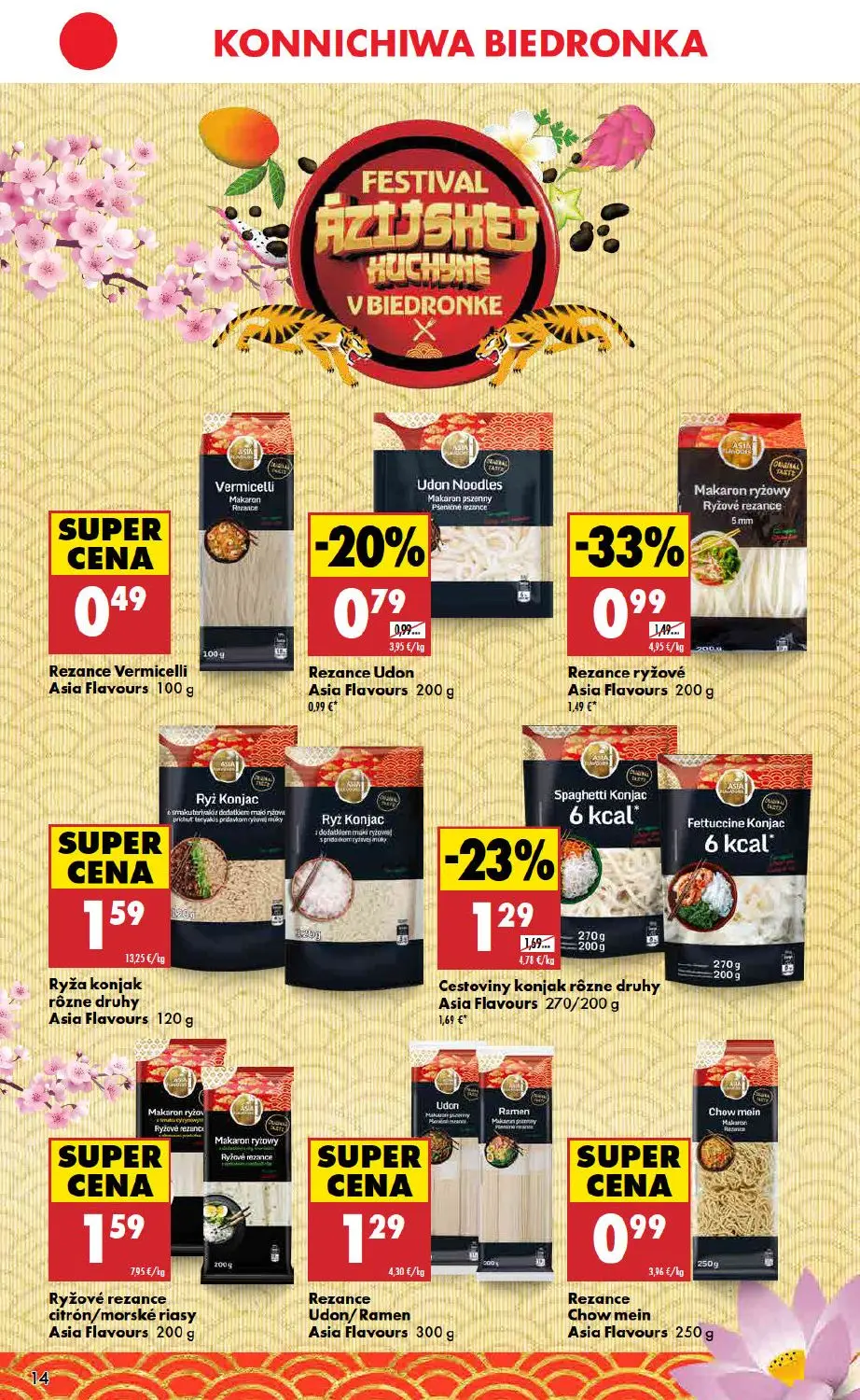 Biedronka leták, strana 14 z 48 — Rezance Vermicelli Asia Flavours