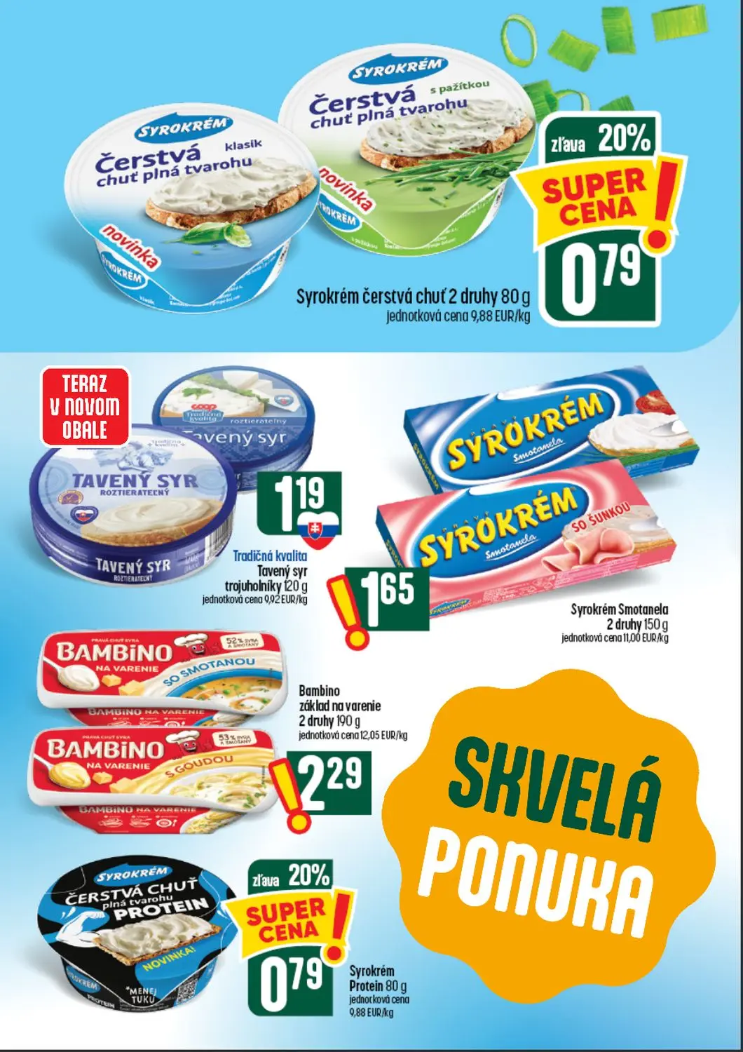Coop Tempo leták, strana 24 z 64 — Syrokrém čerstvá chuť 2 druhy, Syrokrém Protein, Tavený syr trojuholníky
