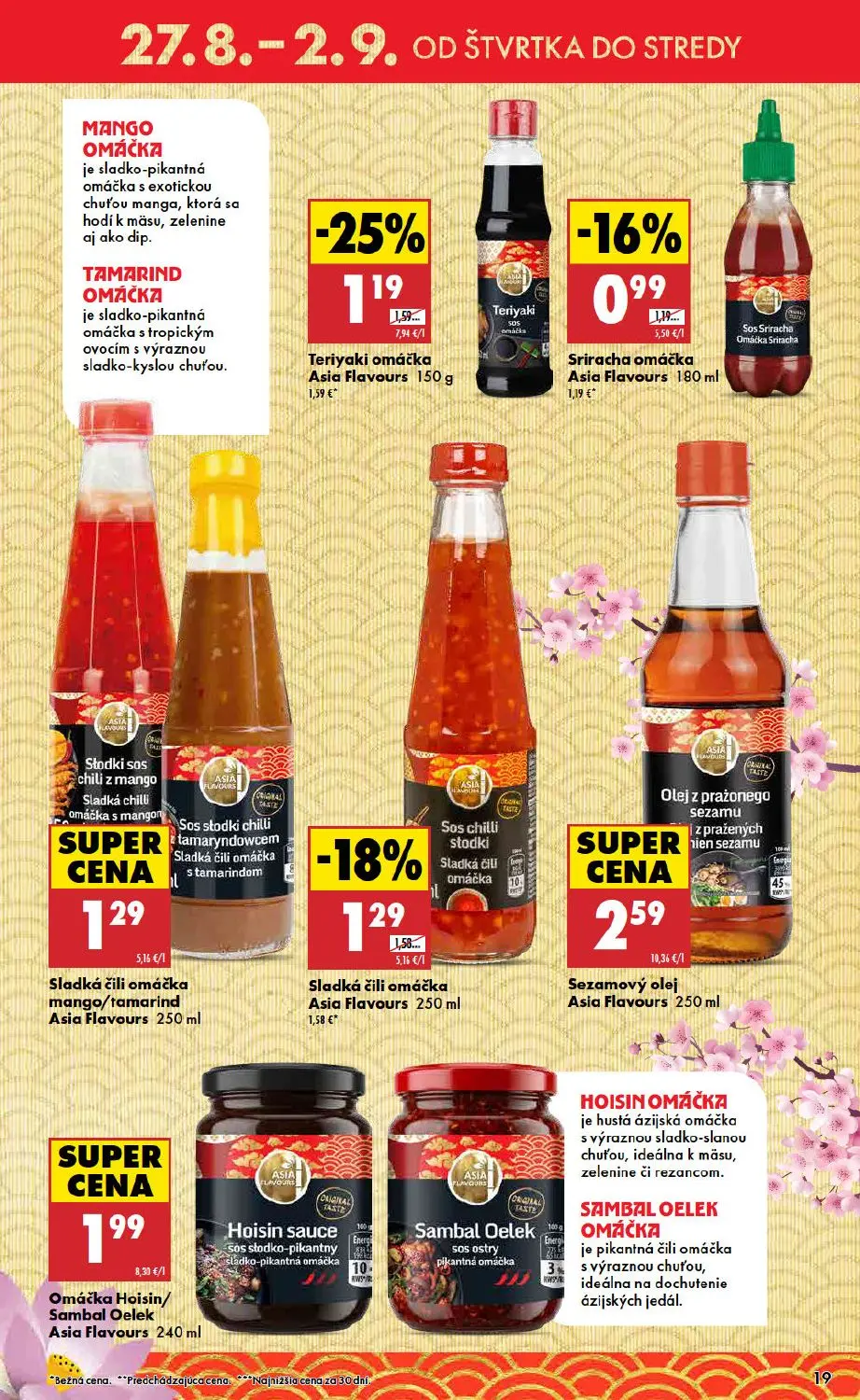 Biedronka leták, strana 19 z 48 — Teriyaki omáčka Asia Flavours