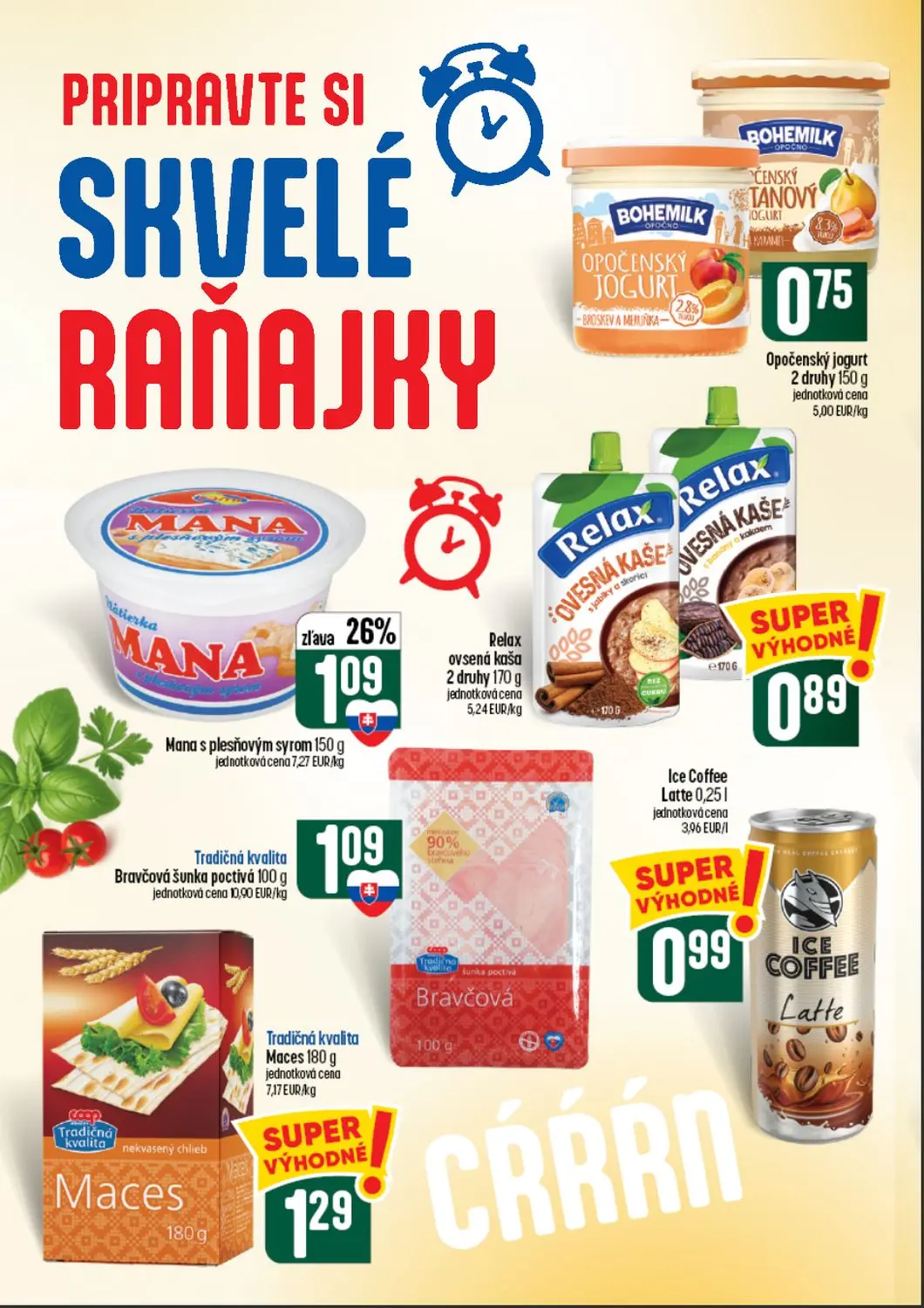Coop Tempo leták, strana 30 z 64 — Mana s plesňovým syrom, Opočenský jogurt, Relax ovsená kaša