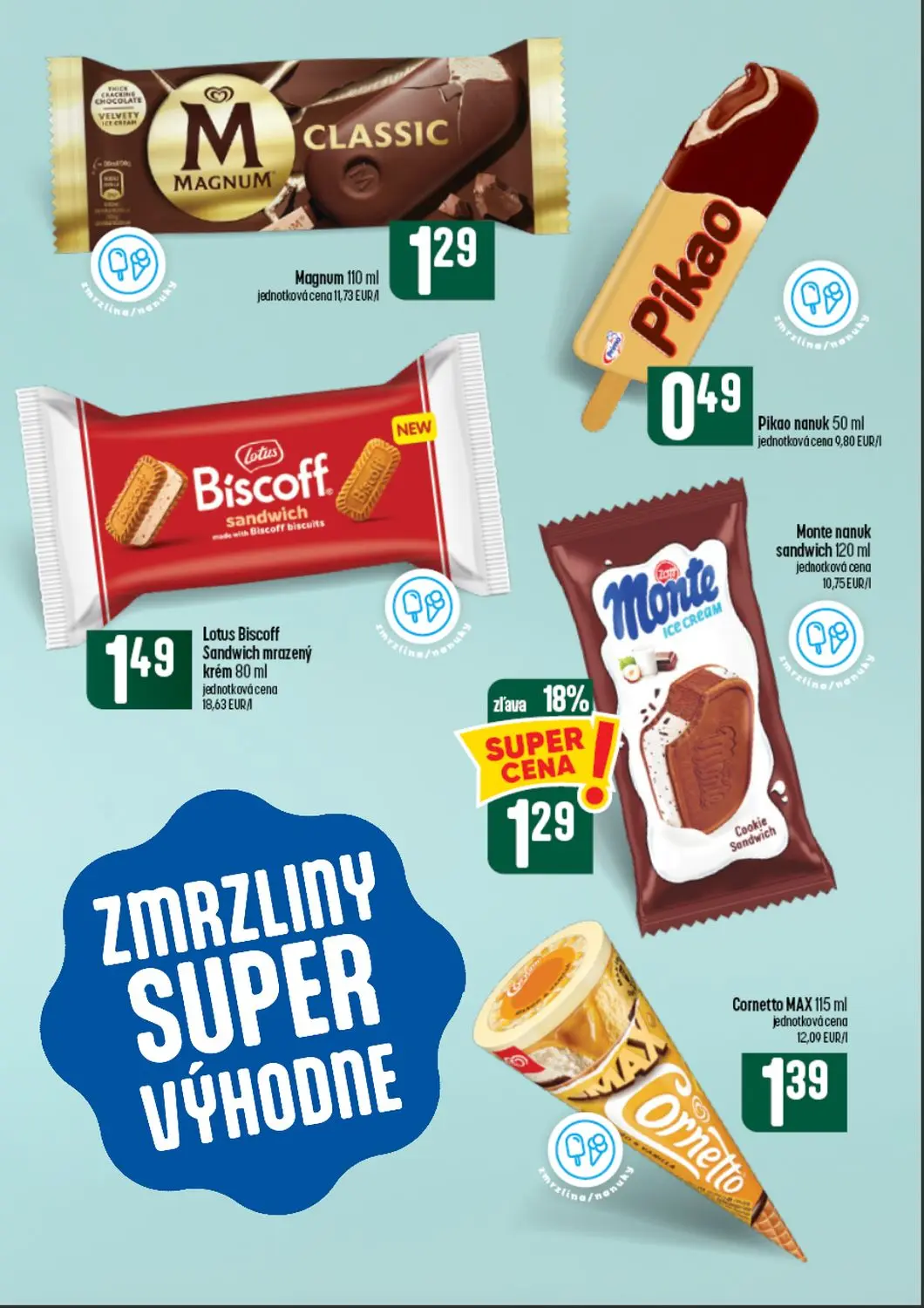 Coop Tempo leták, strana 35 z 64 — Monte nanuk sandwich, Magnum, Pikao nanuk